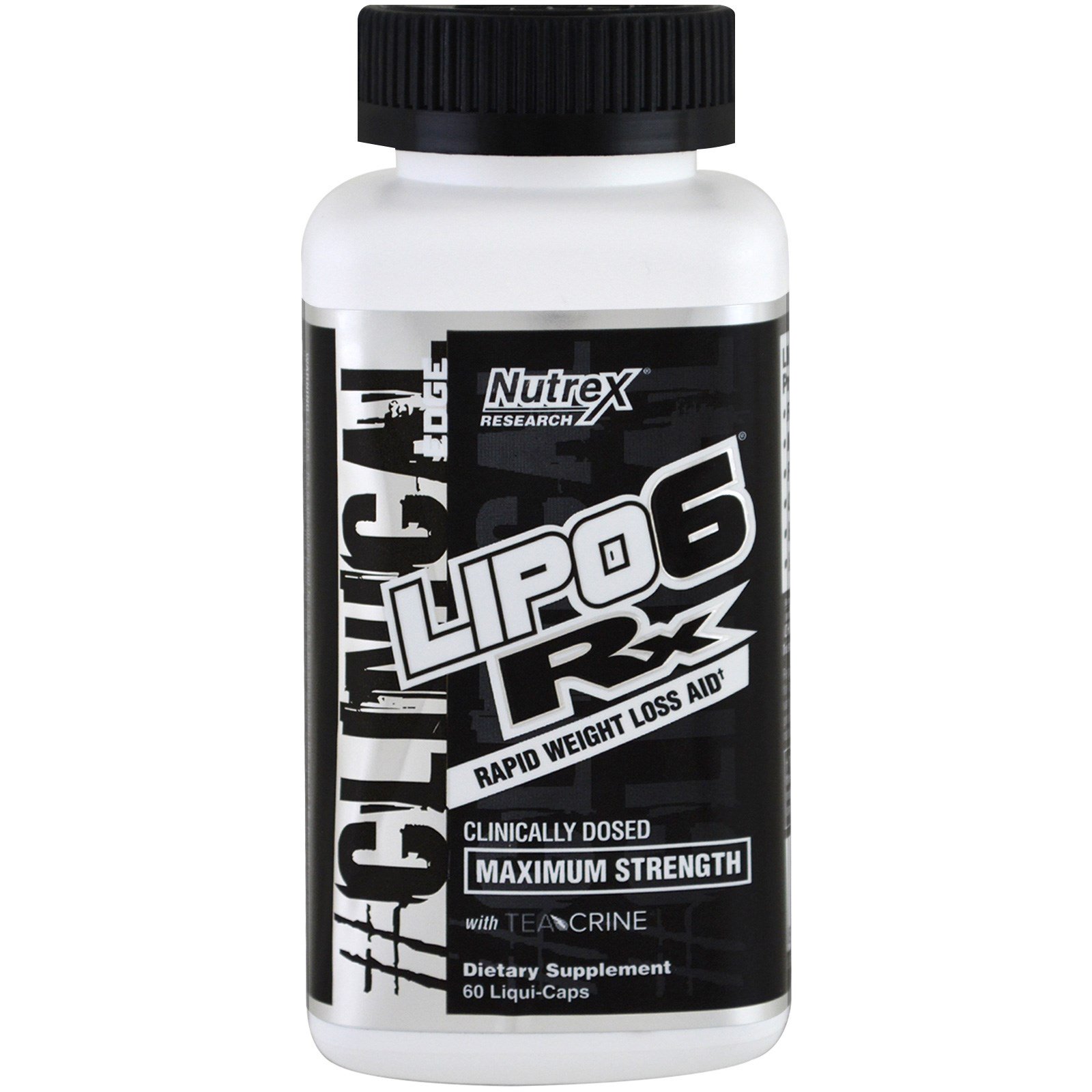 Comprar Nutrex Research, LIPO-6 Rx, Rapid Weight Loss Aid, Maximum Strength, 60 Liqui-Caps