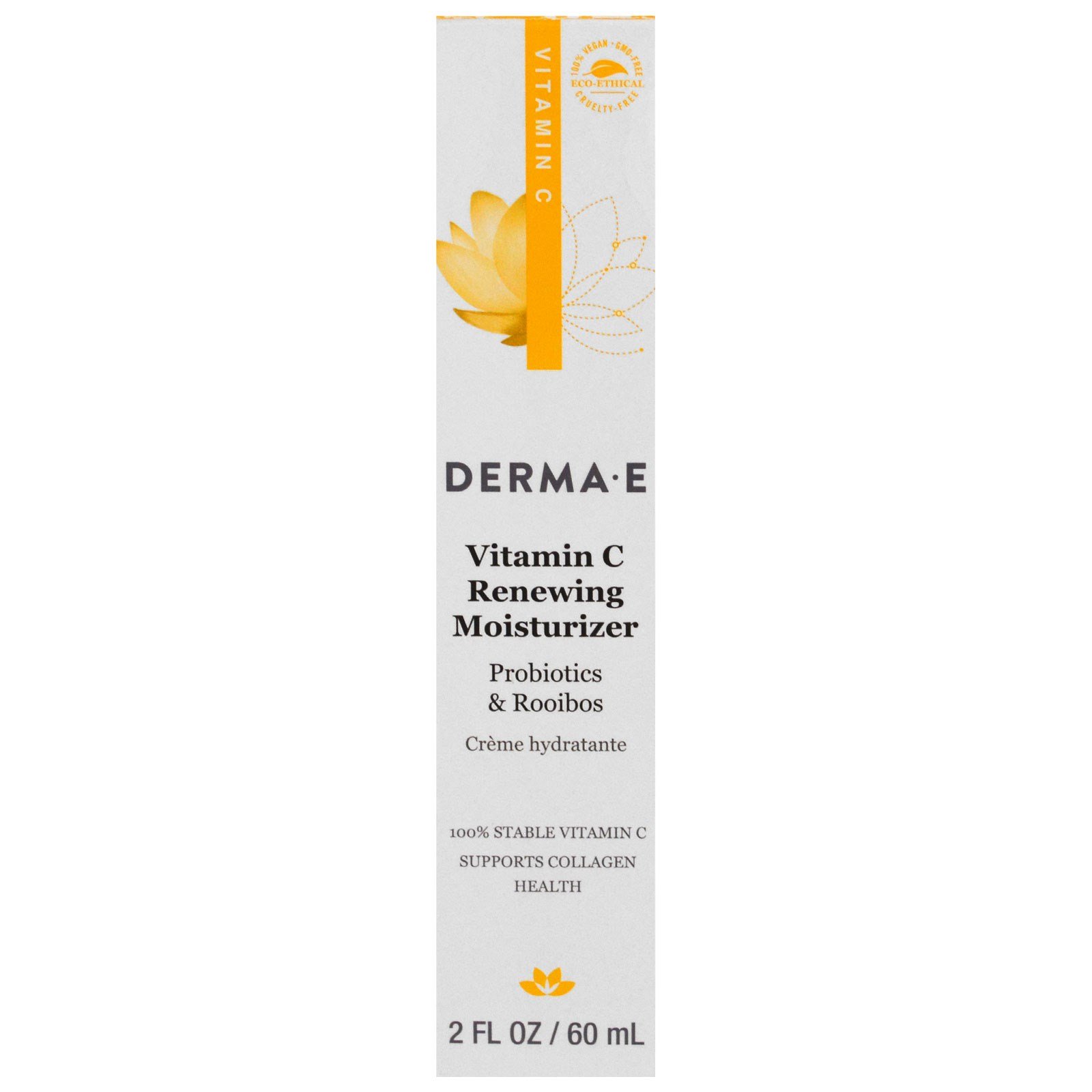 Comprar Derma E, Hidratante Renovador com Vitamina C, Probióticos e Rooibos, 2 fl oz (60 ml)
