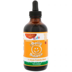 Comprar Bioray, Kids, NDF Belly Balance, Mistura de Probióticos de 11 Cepas, Sabor Frutas Silvestres, 120 ml (4 fl oz)