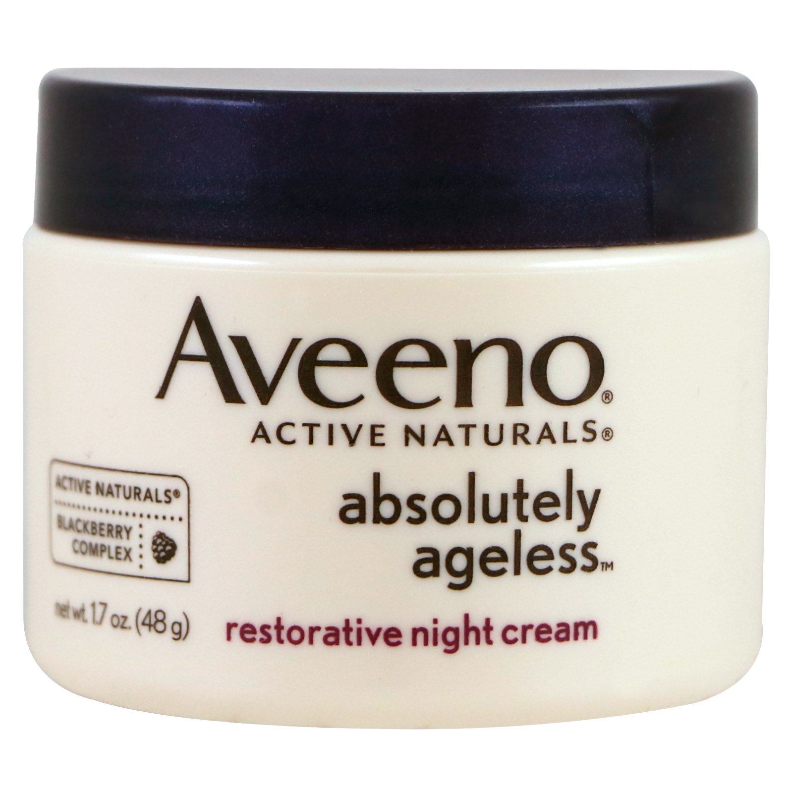 Comprar Aveeno, Absolutamente sem envelhecimento, Creme restaurador noturno, 1,7 oz (48 g)