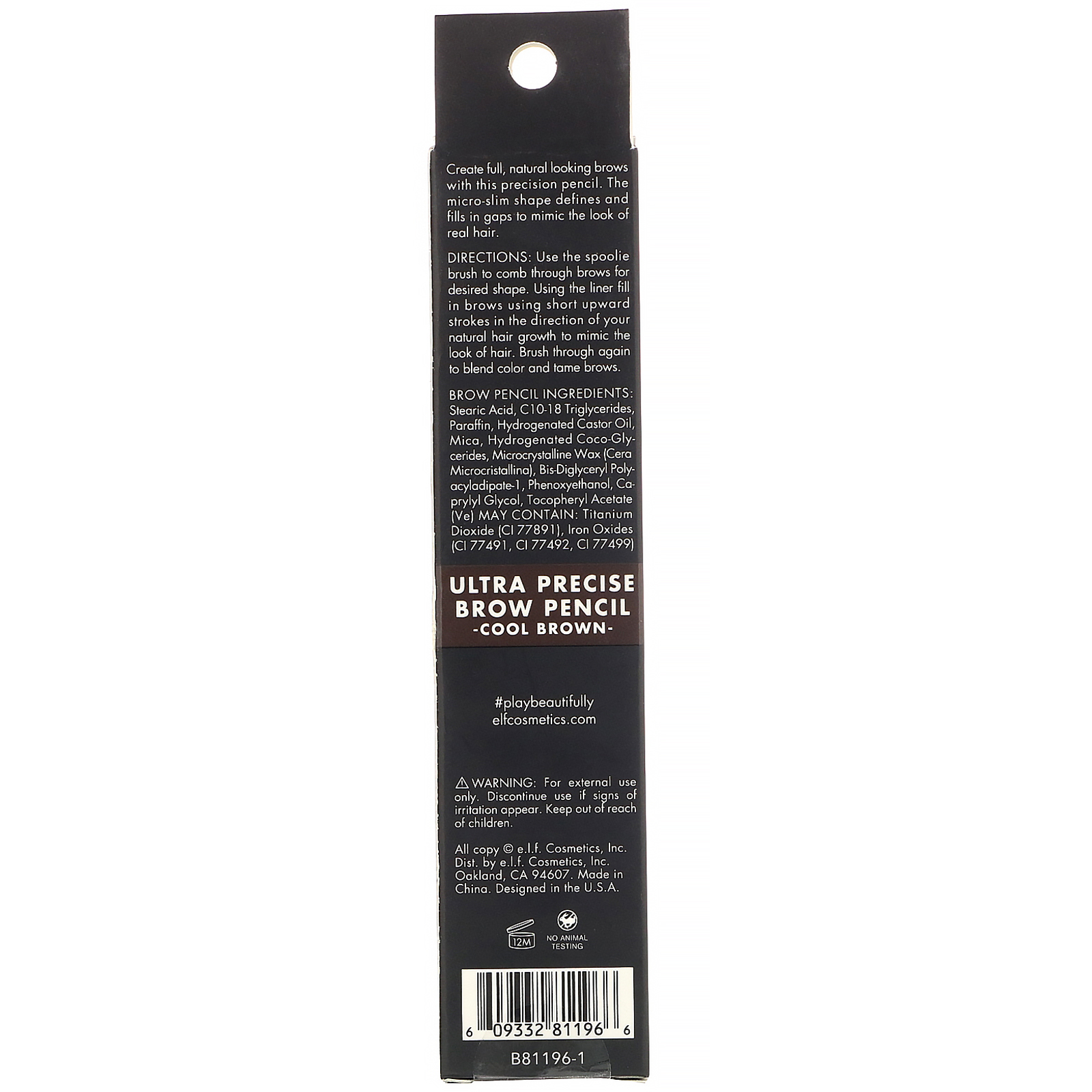Comprar E.L.F., Lápis de Sobrancelhas Ultraprecisa, Marrom Frio, 0,05 g (0,002 oz) - Imagem 3
