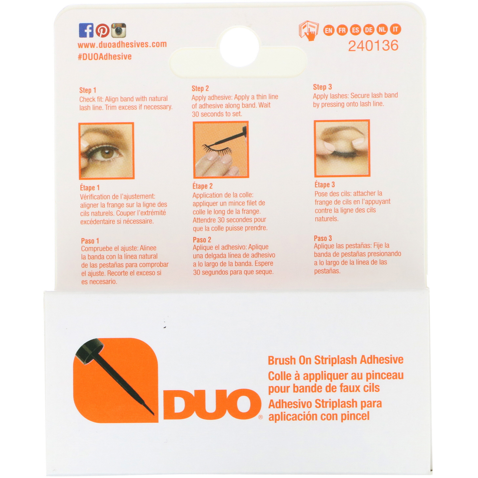 Comprar DUO, Cola de cílios postiços com aplicador, Tom escuro, 5 g - Imagem 3