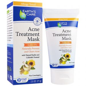 Comprar Earth's Care, Máscara de tratamento da Acne, 5% de Enxofre, 71 g