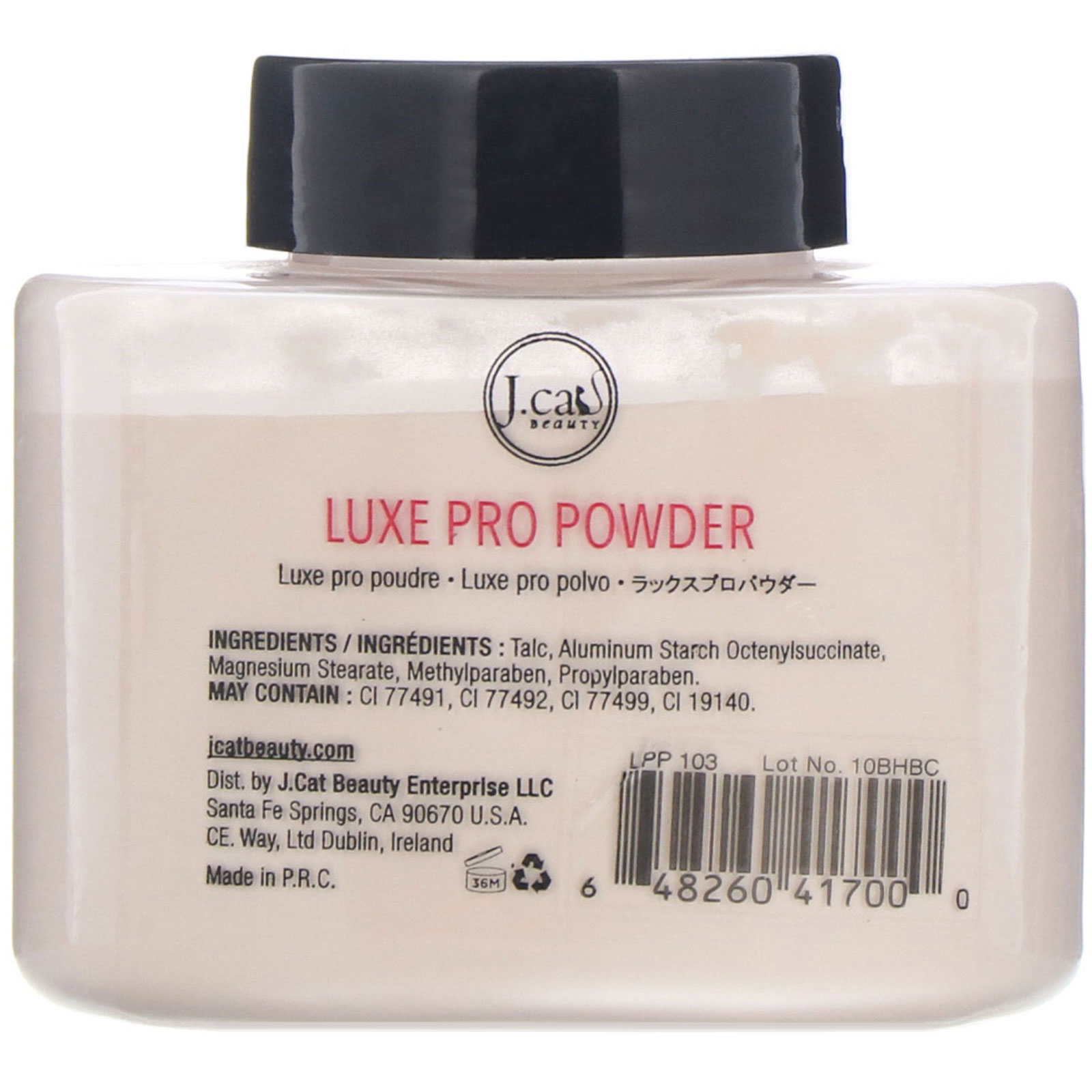 Comprar J.Cat Beauty, Pó profissional de luxo, LPP103 Porcelana, 42 g - Imagem 2