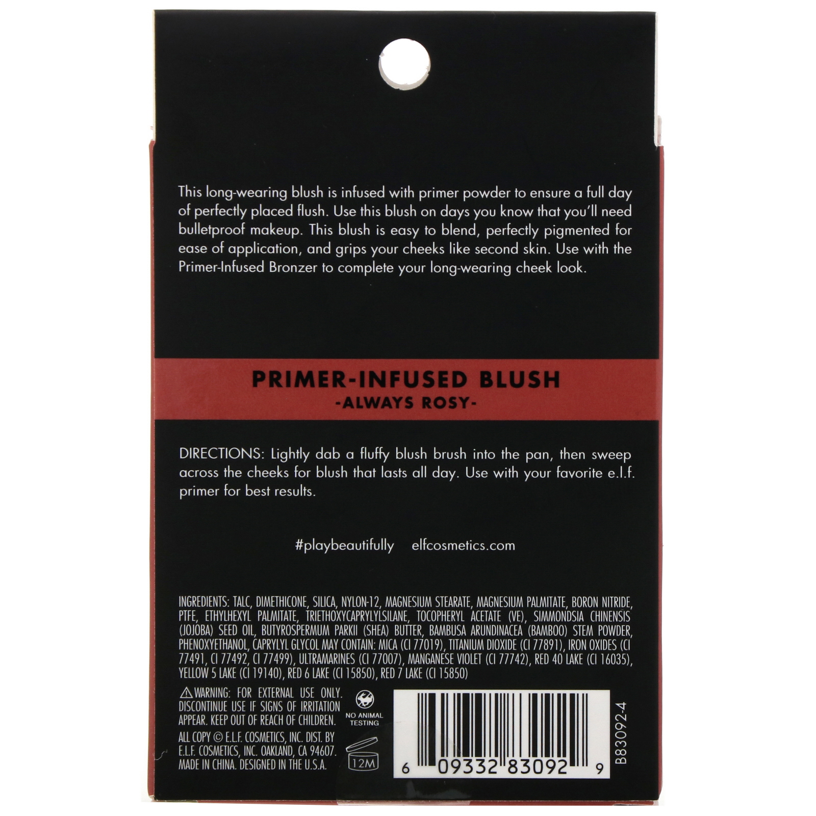 Comprar E.L.F., Blush com Infusão de Primer, Always Rosy, 10 g (0,35 oz) - Imagem 3