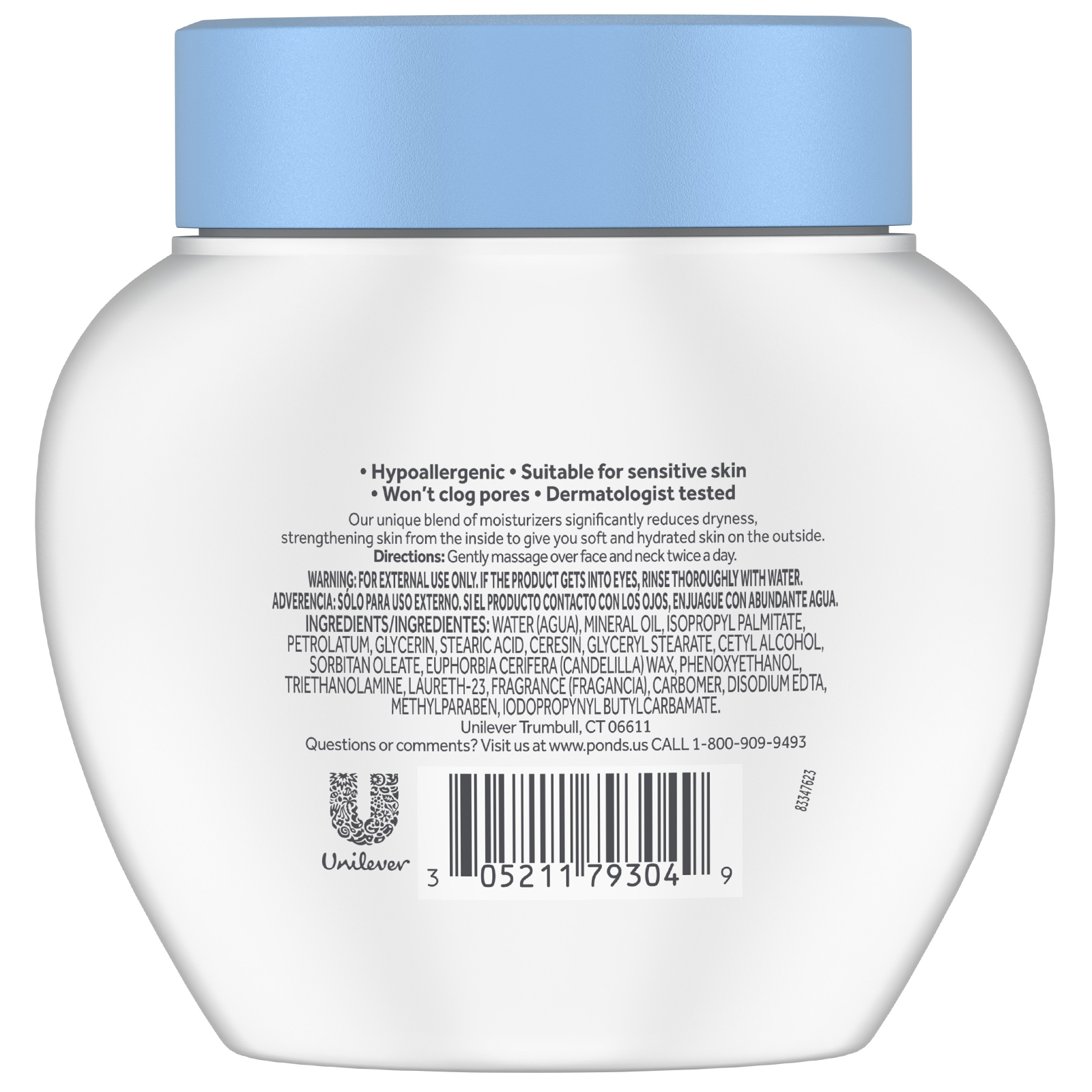 Comprar Pond's, Creme para pele seca, Hidratante facial, 286 g - Imagem 2