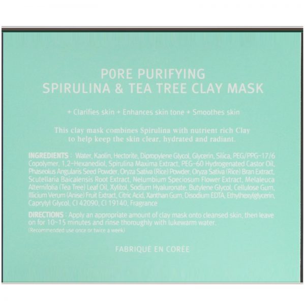 Comprar Biorace, Purificador de poros, Máscara de argila com spirulina e melaleuca, 110 g - Imagem 4