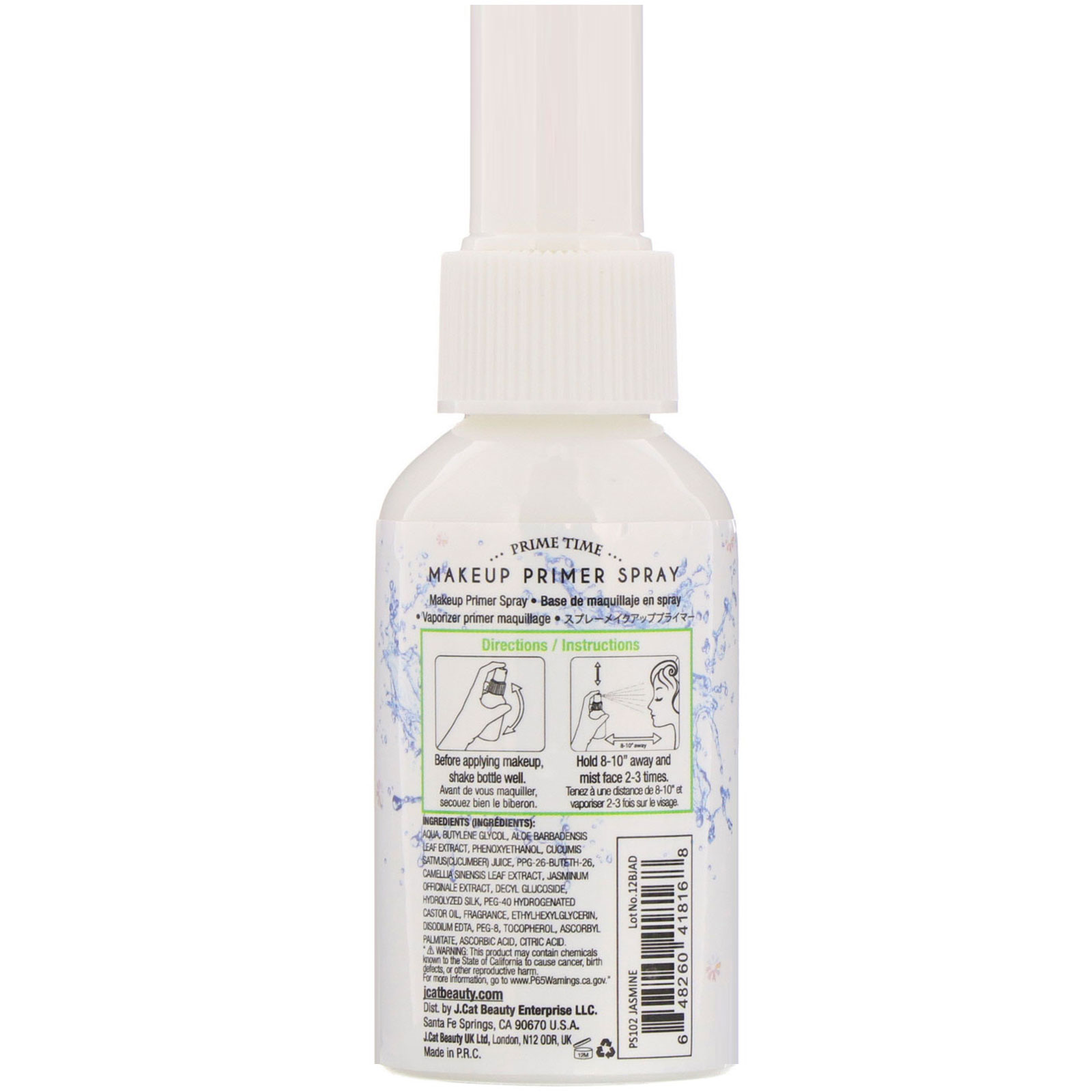 Comprar J.Cat Beauty, Primer em spray para maquiagem, PS102 Jasmim, 60 ml - Imagem 2