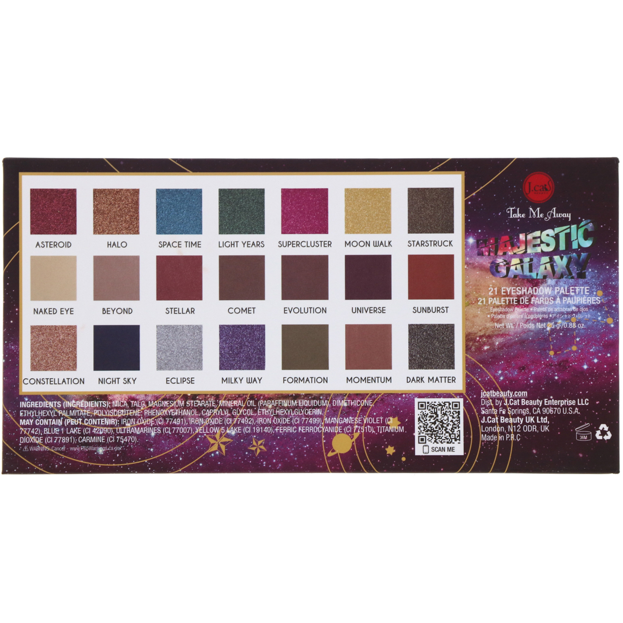 Comprar J.Cat Beauty, Paleta de sombras Take Me Away, ESP302 Galáxia sublime, 25 g - Imagem 3