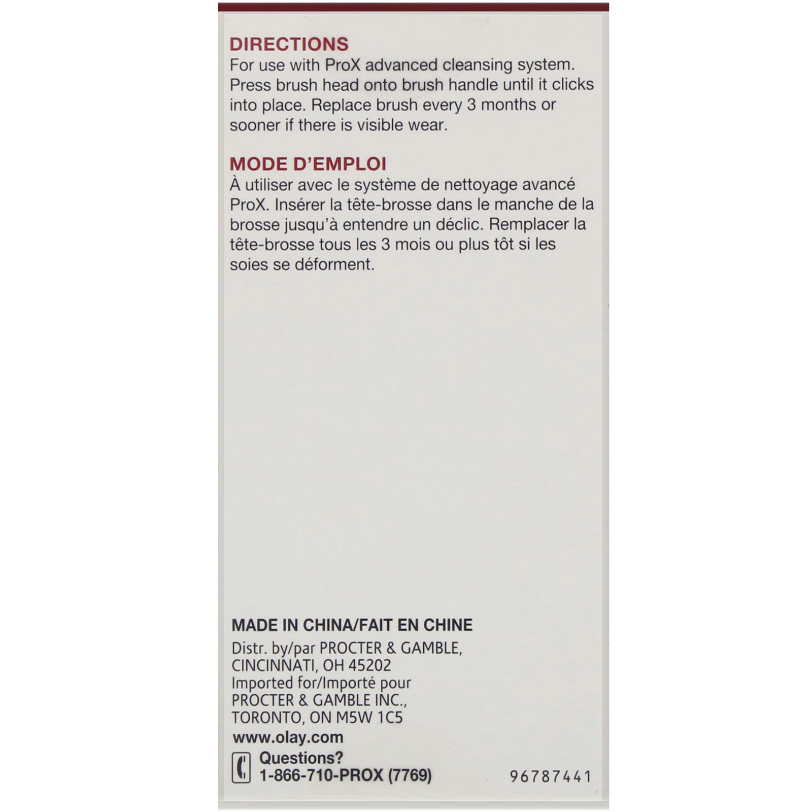 Comprar Olay, ProX, Cabeças de Escova Anti-idade Substituíveis, 2 Cabeças de Escova - Imagem 3