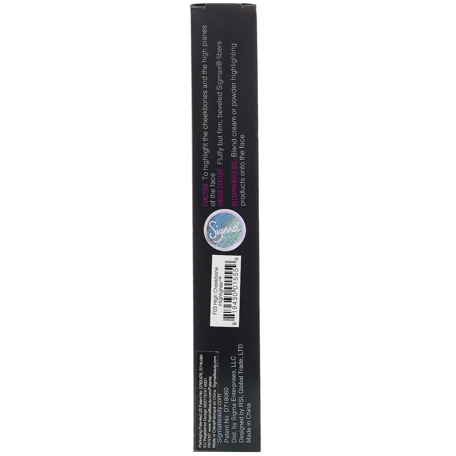 Comprar Sigma, F03, Pincel realçador para maçã do rosto, 1 unidade - Imagem 3