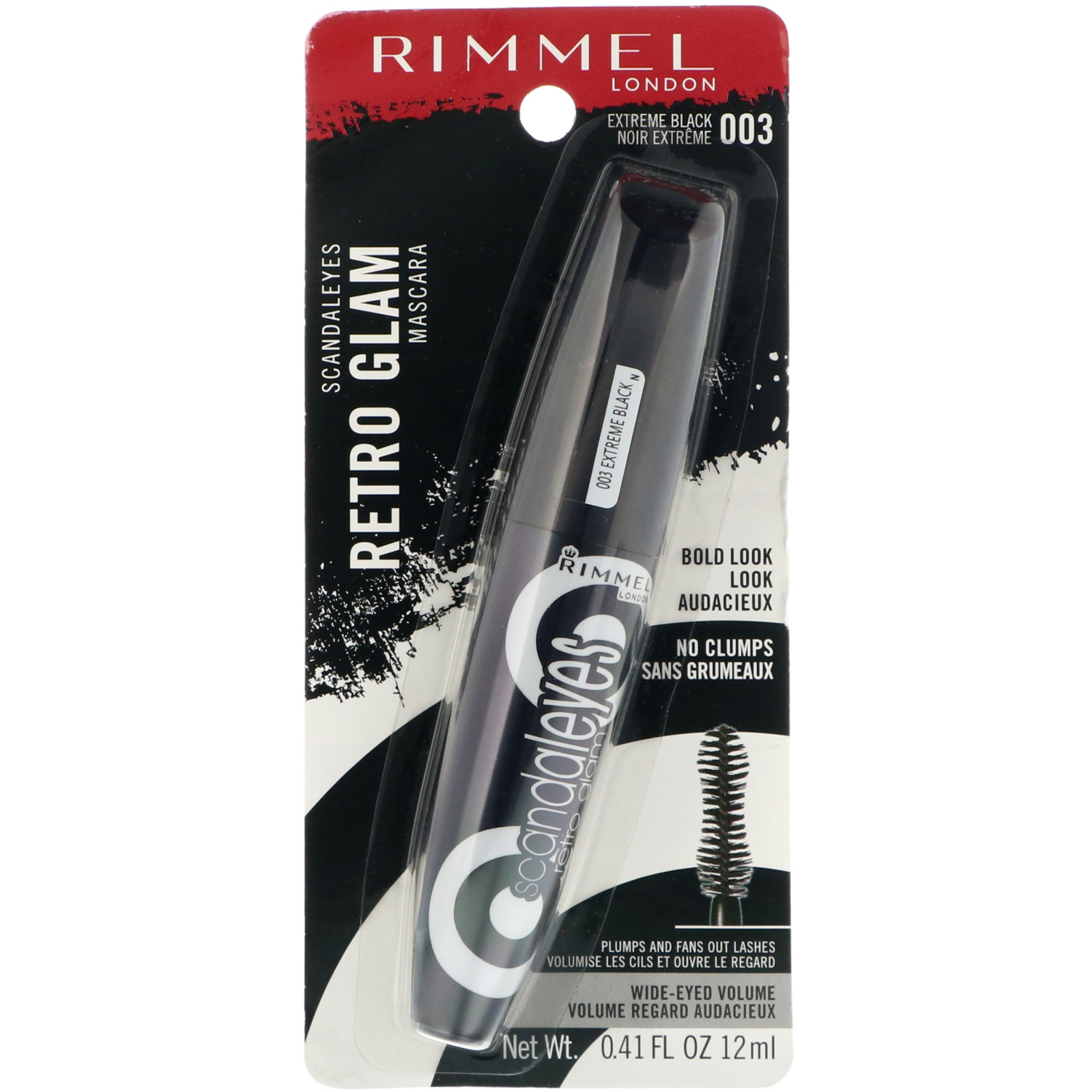 Comprar Rimmel London, Rímel Scandaleyes Retro Glam, 003 Preto intenso, 12 ml - Imagem 2