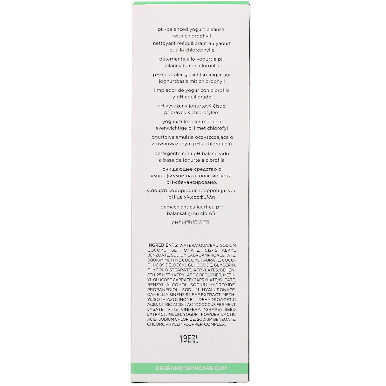 Comprar Dr. Brandt, Clean Biotic, Limpador de iogurte com clorofila e pH balanceado, 105 ml - Imagem 3