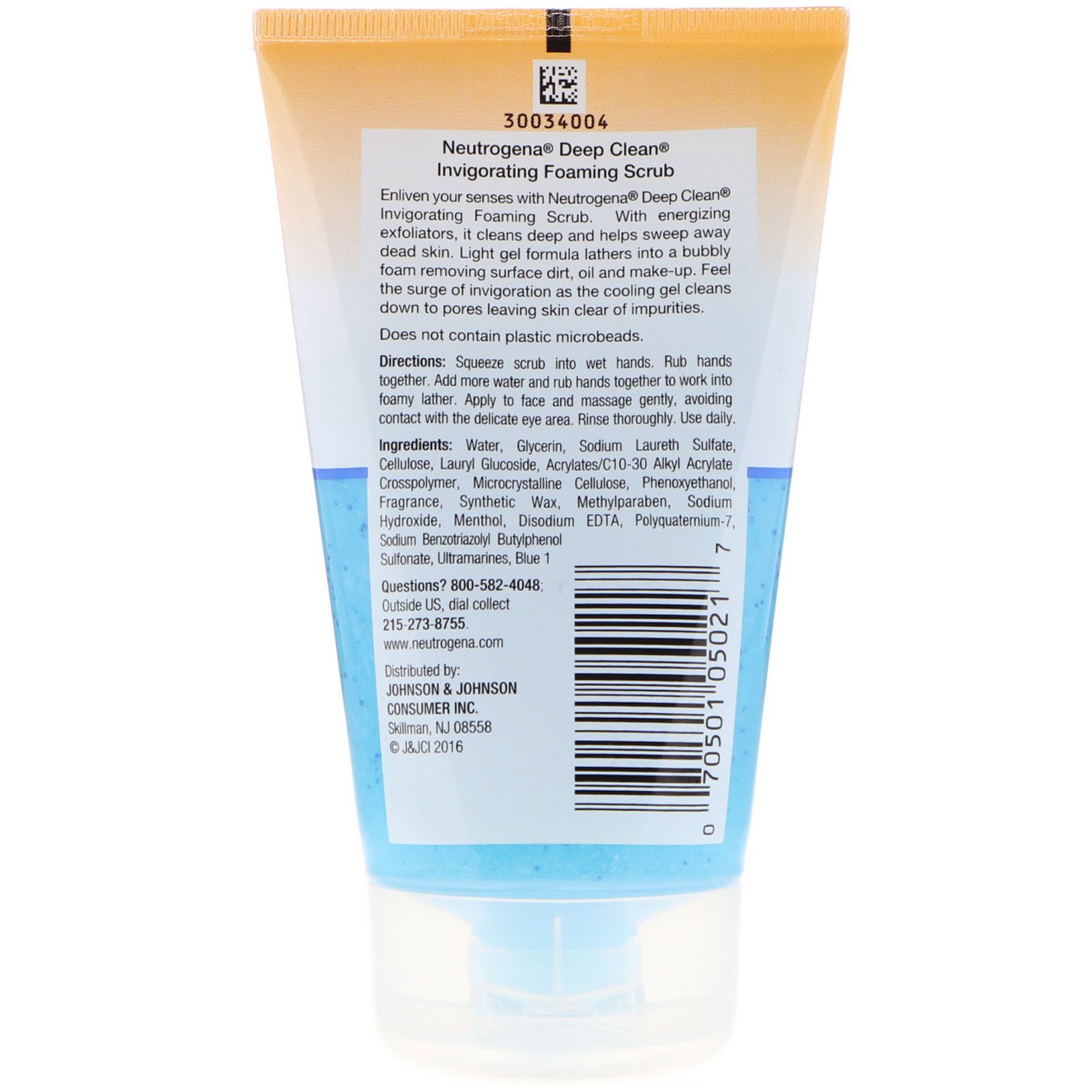 Comprar Neutrogena, Deep Clean, Invigorating, Foaming Scrub, 4.2 fl oz (124 ml) - Imagem 2