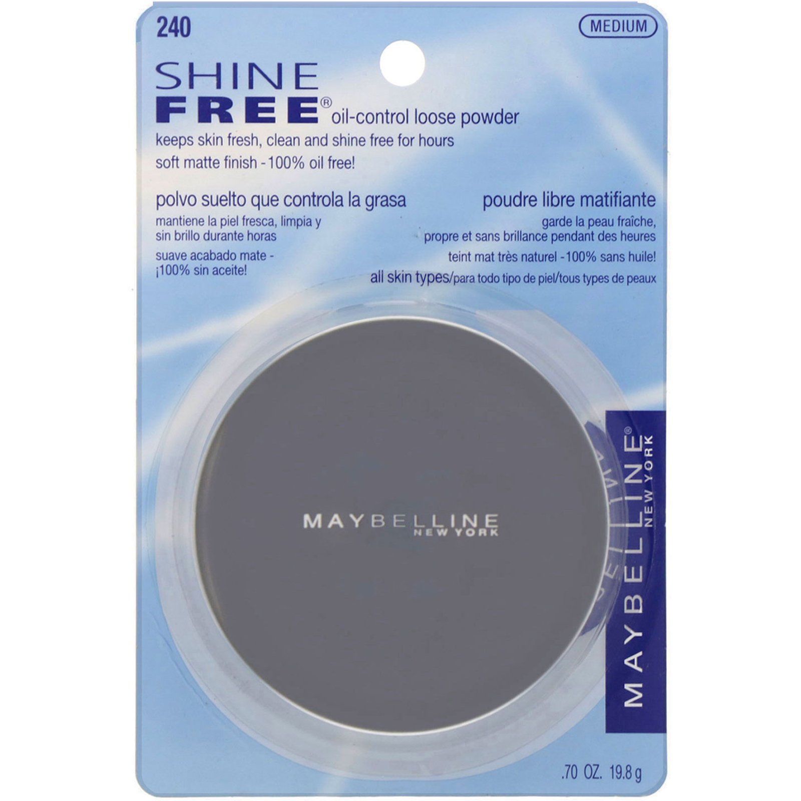 Comprar Maybelline, Pó solto de controle da oleosidade, Shile Free, médio, 19,8 g - Imagem 2