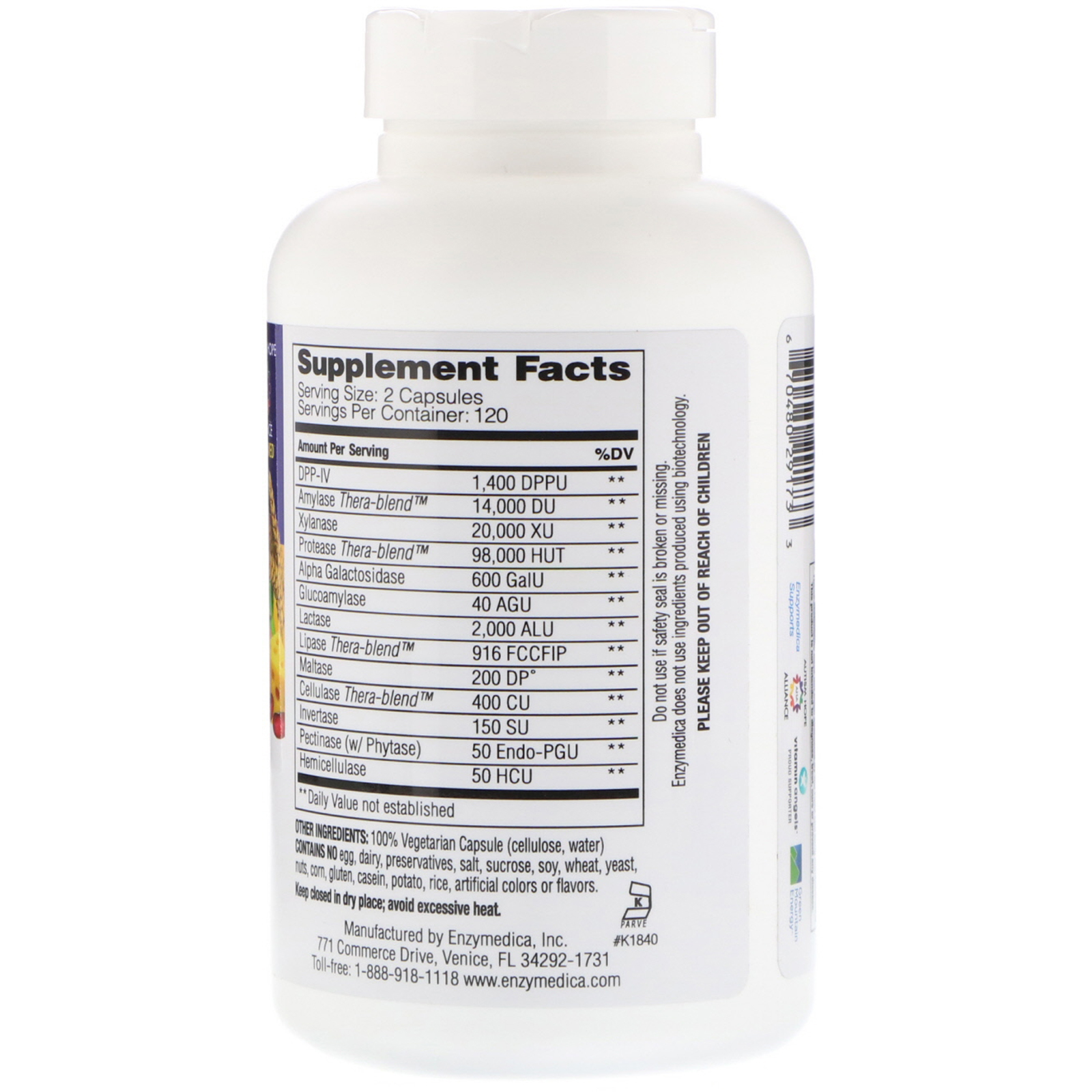 Comprar Enzymedica, Digest Spectrum, 240 Cápsulas - Imagem 2