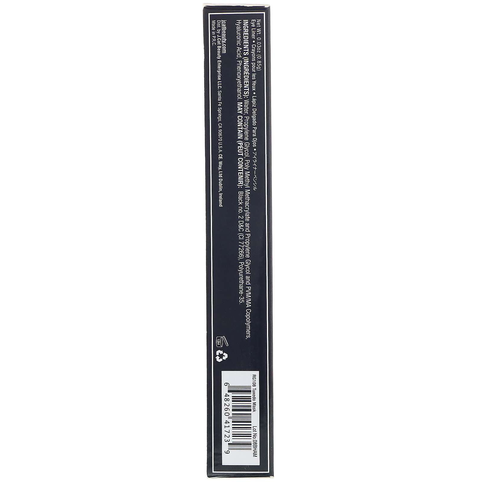 Comprar J.Cat Beauty, Rock n Glitz, delineador líquido Diamond Dazzle, RG108 Preto matte Tuxedo Mask, 0,85 g - Imagem 3