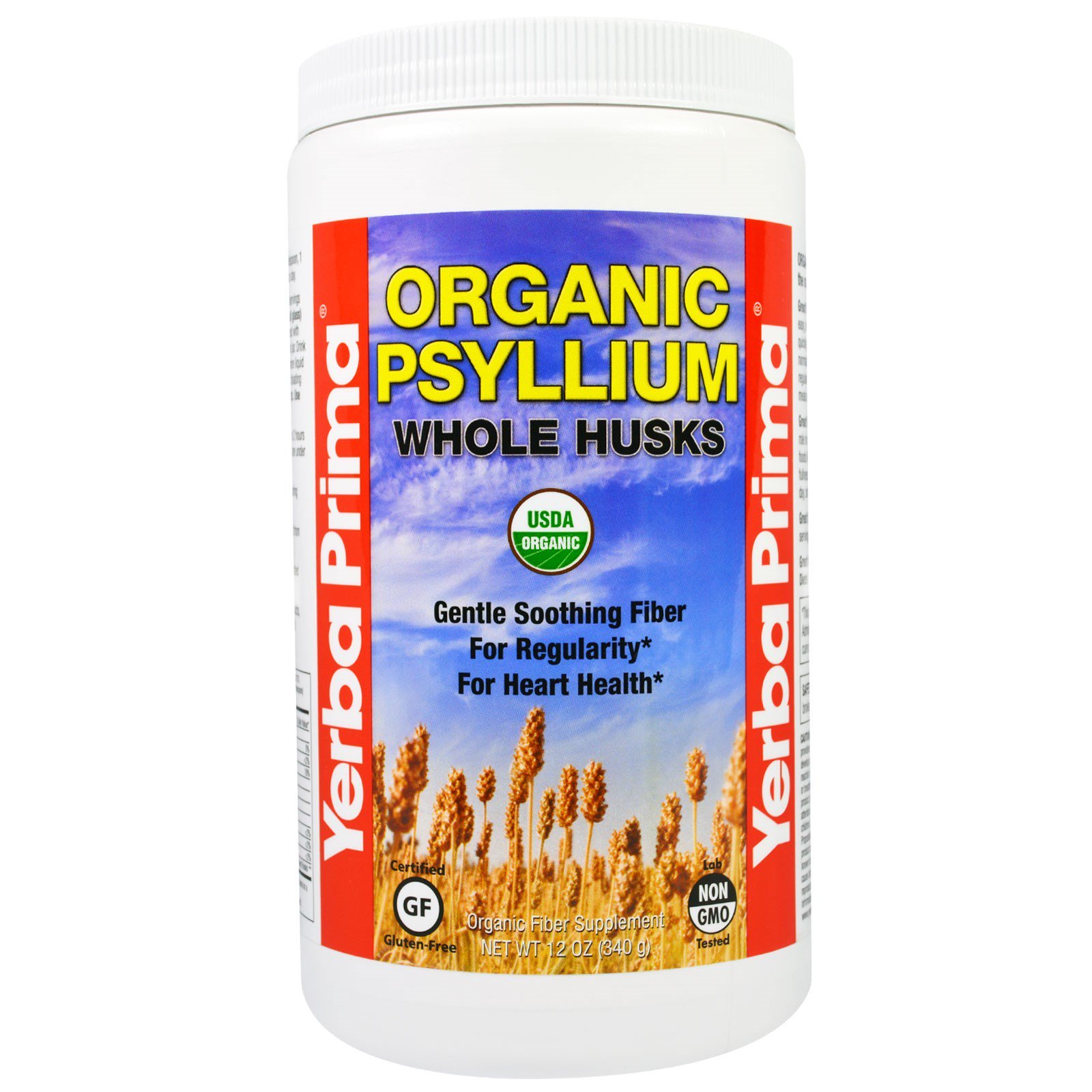 Comprar Yerba Prima, Cogumelos Inteiros de Psyllium Orgânico, 340 g
