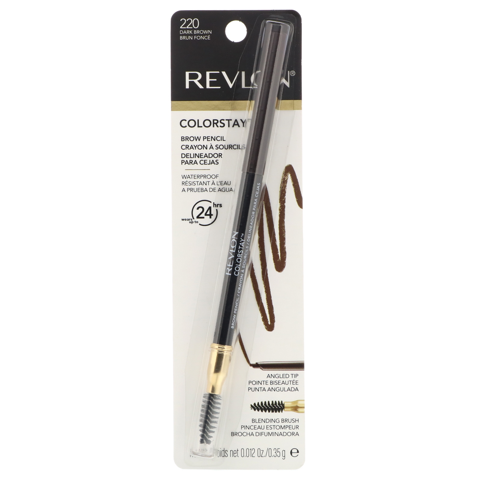 Comprar Revlon, Colorstay, lápis de Sobrancelha, marrom escuro 220, 0,35 g - Imagem 2