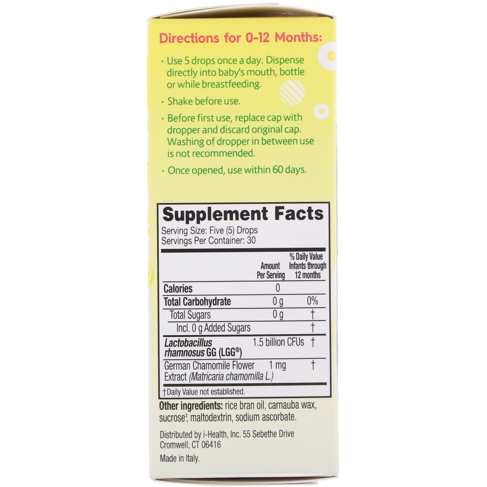 Comprar Culturelle, Probióticos, Bebê, Calma + Conforto, Probiótico + Gotas de Camomila, 0-12 Meses, 8,5 ml (0,29 fl oz) - Imagem 2