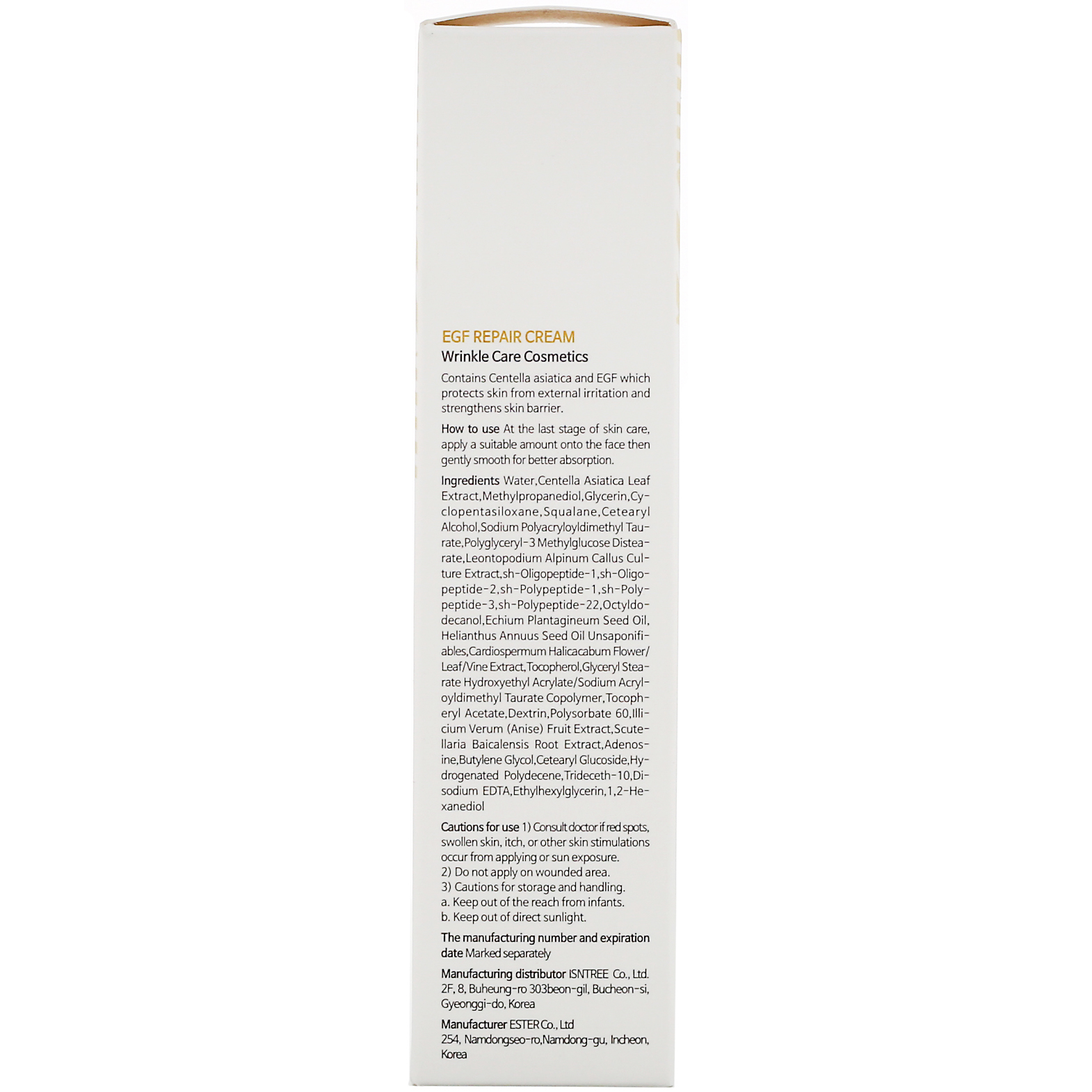 Comprar Isntree, Creme Reparador EGF, 50 ml (1,69 fl oz) - Imagem 3