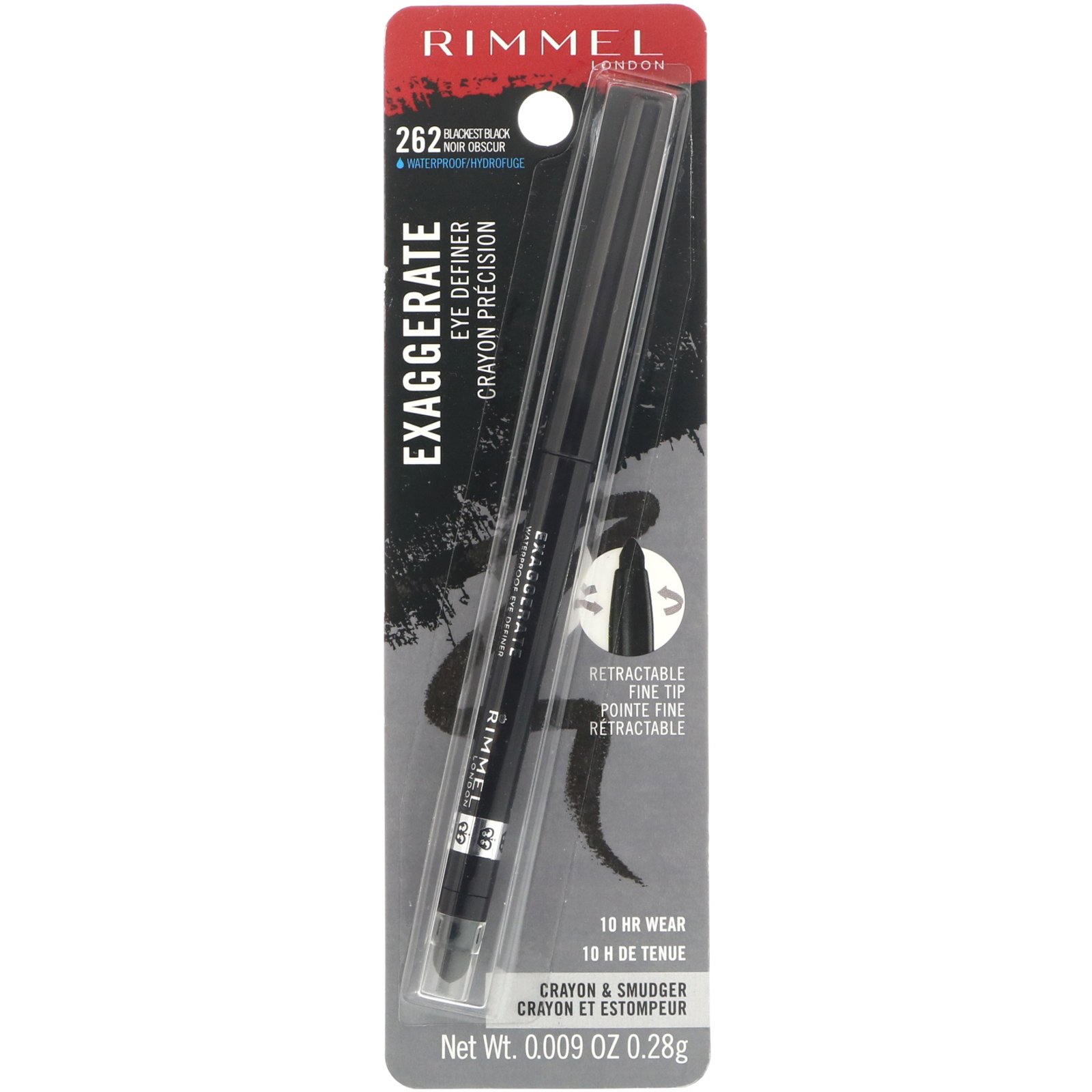 Comprar Rimmel London, Delineador Exaggerated, 262 Preto absoluto, 0,28 g - Imagem 2