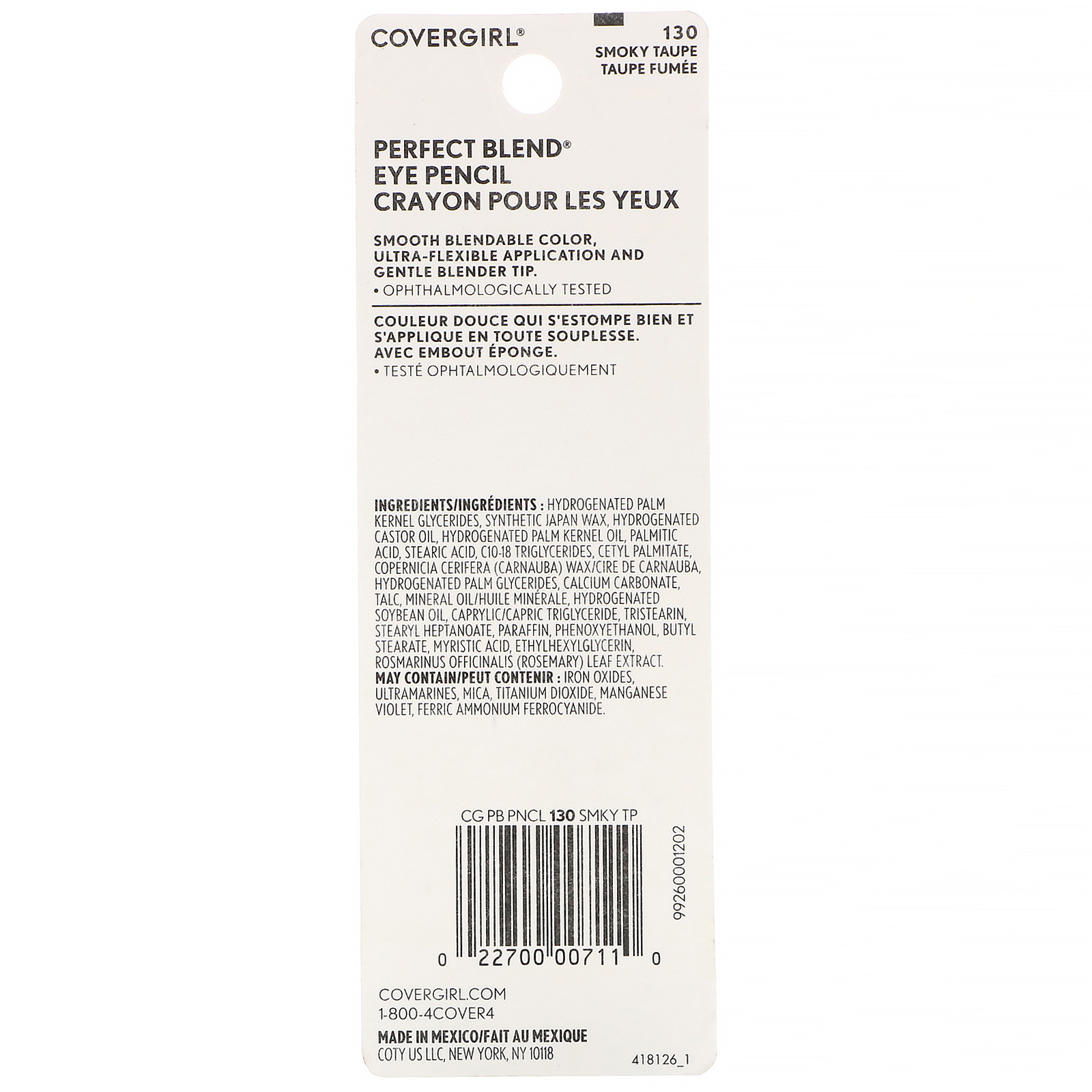 Comprar Covergirl, Perfect Blend, Lápis de olho, 130 Castanho-acinzentado claro, 0,85 g - Imagem 3
