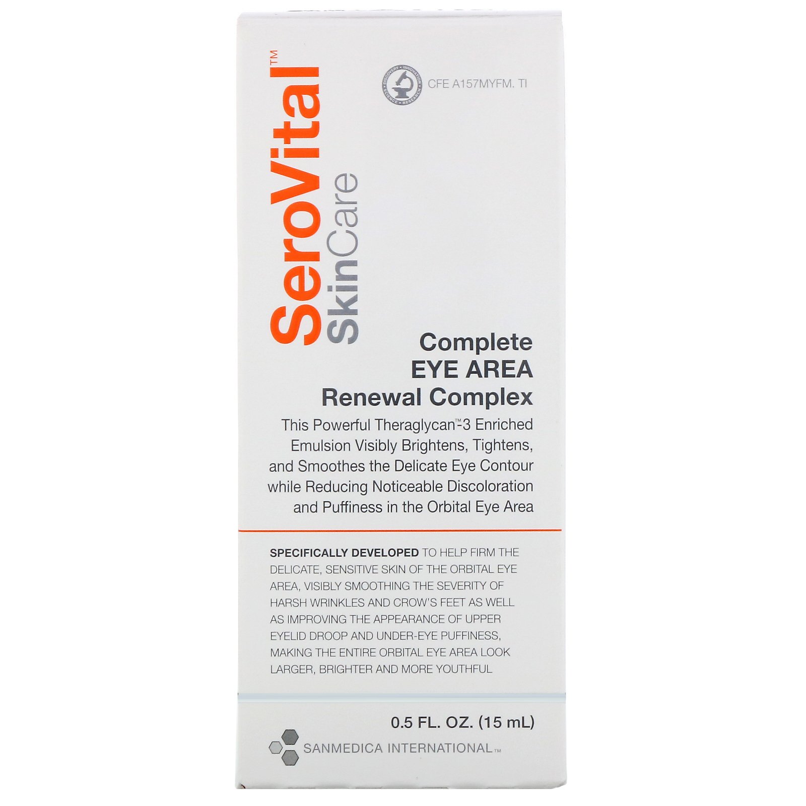 Comprar SeroVital, Área completa dos olhos, Renewal Complex, 15 ml - Imagem 2