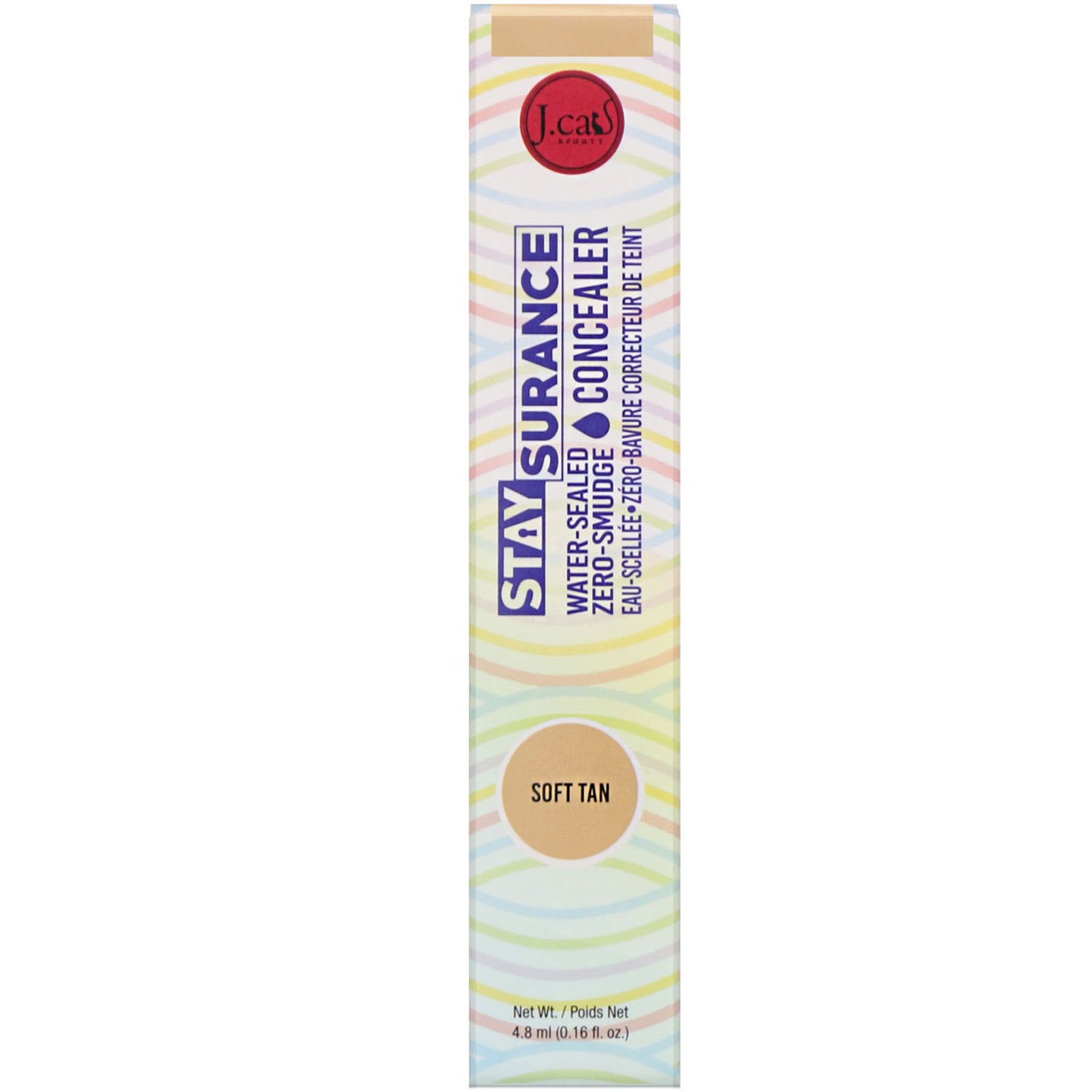 Comprar J.Cat Beauty, Staysurance, corretivo sem manchas selado a água, SHC109 Bronzeado leve, 4,8 ml - Imagem 2