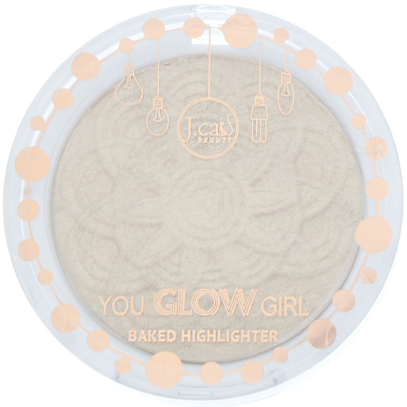 Comprar J.Cat Beauty, You Glow Girl, Iluminador Baked, YGG105 Luz da lua, 8,5 g - Imagem 2