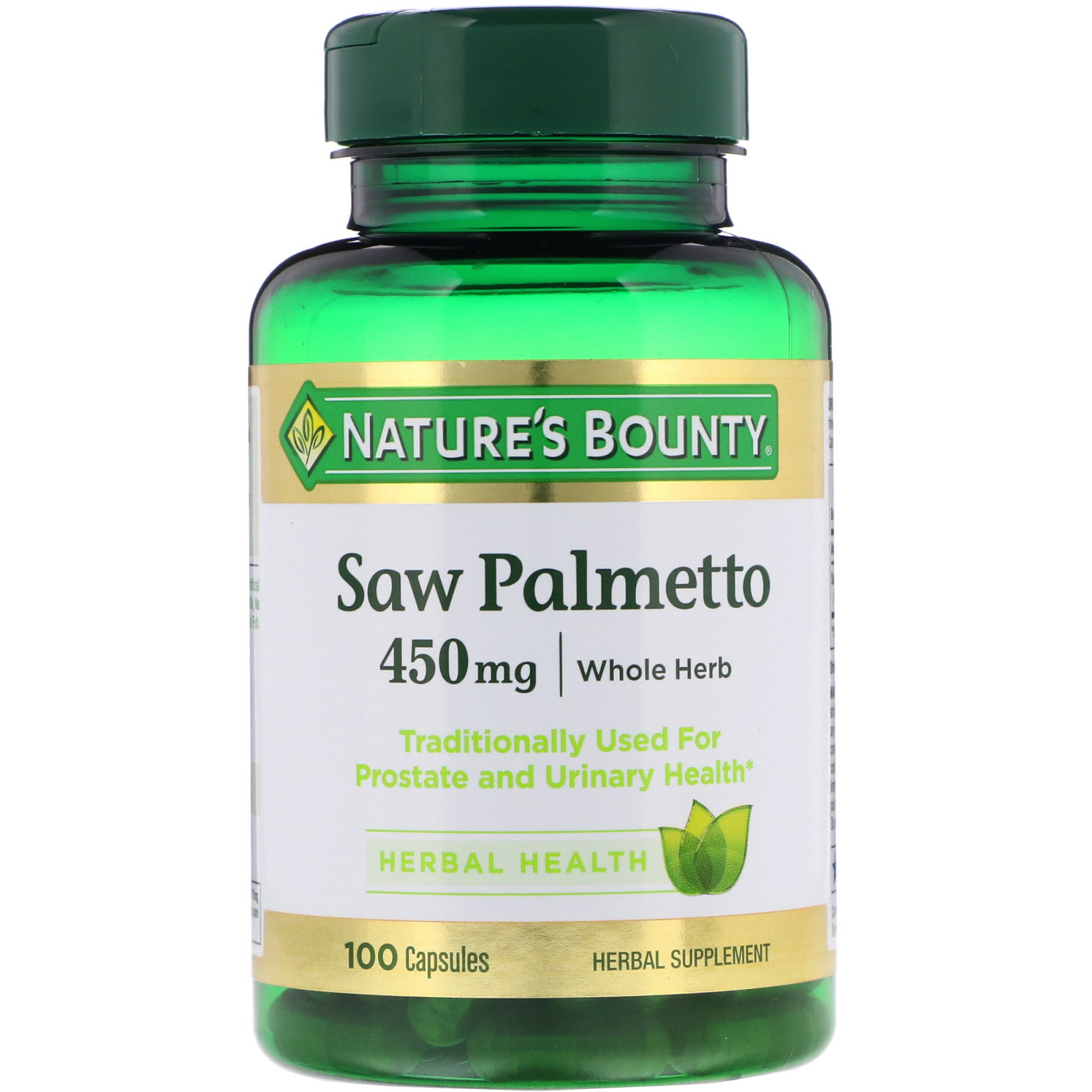 Comprar Nature's Bounty, Saw Palmetto, 450 mg, 100 Capsules