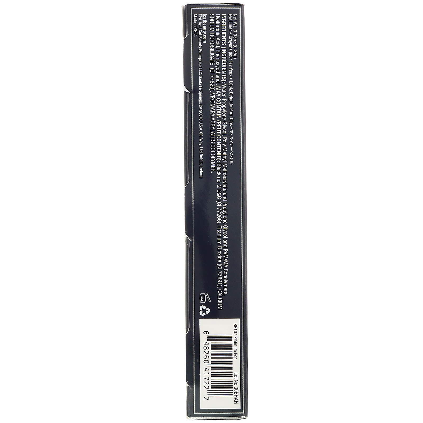 Comprar J.Cat Beauty, Rock n Glitz, delineador líquido Diamond Dazzle, RG107 Pop platina, 0,85 g - Imagem 3