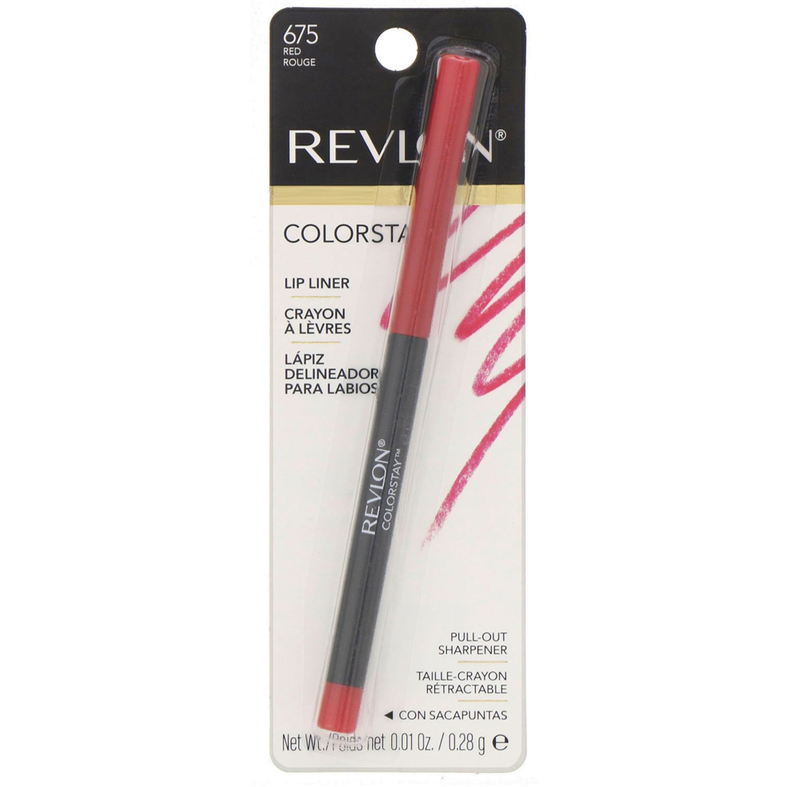Comprar Revlon, Colorstay, Delineador Labial, Red 675, 0,28 g (0,01 oz) - Imagem 2