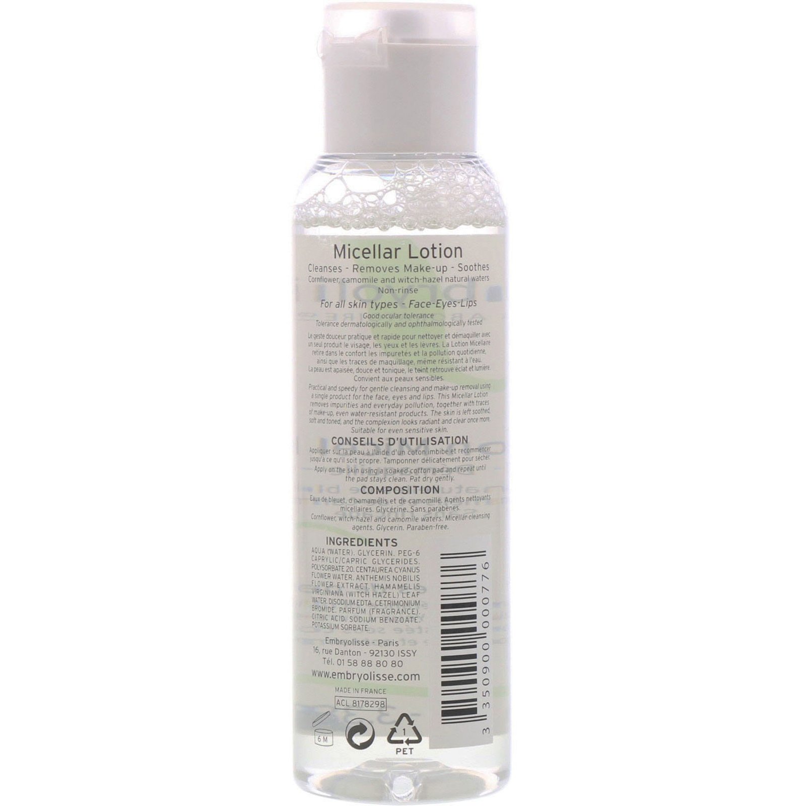 Comprar Embryolisse, Loção Micelar, 3,38 fl oz (100 ml) - Imagem 2