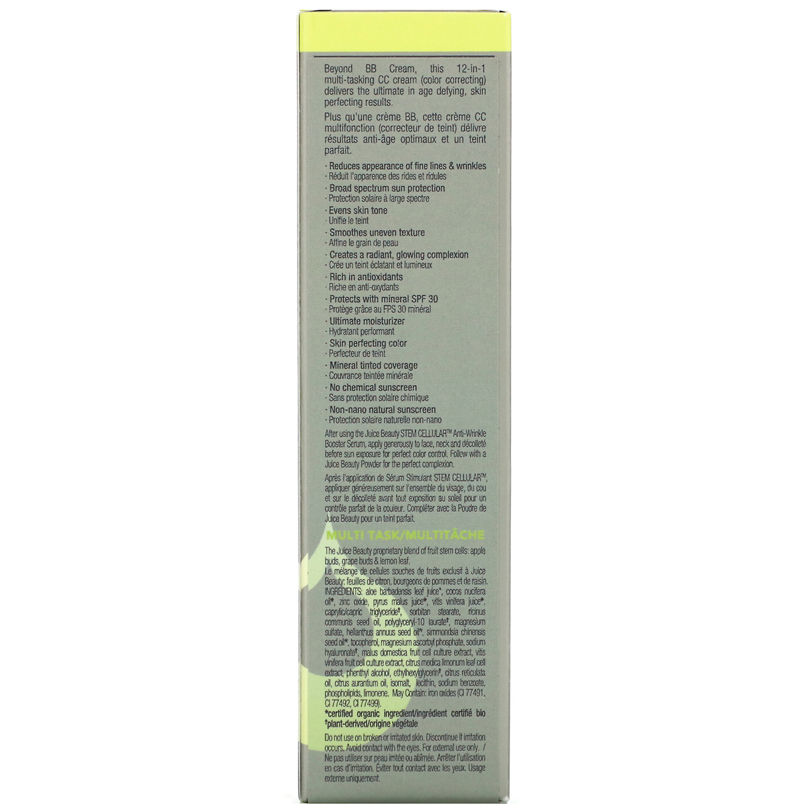 Comprar Juice Beauty, Stem Cellular, CC Cream, Creme Correctrice, SPF 30, Warm Glow, 1.7 fl oz (50 ml) - Imagem 3