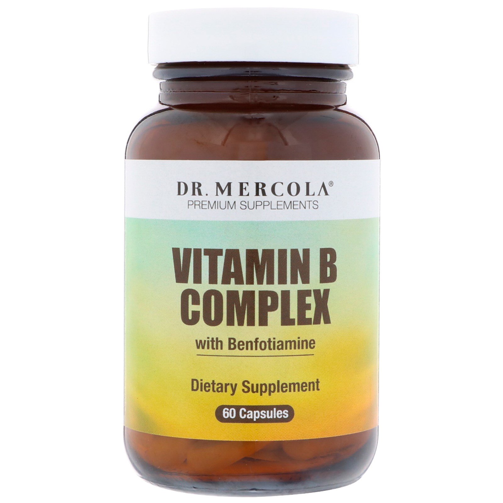 Comprar Dr. Mercola, Complexo de Vitamina B com Benfotiamina, 60 Cápsulas
