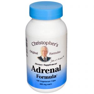 Comprar Christopher's Original Formulas, Adrenal Formula, 400 mg, 100 Vegetarian Caps