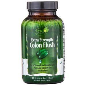 Comprar Irwin Naturals, Descarga do Cólon, Força Extra, 60 Cápsulas Softgel