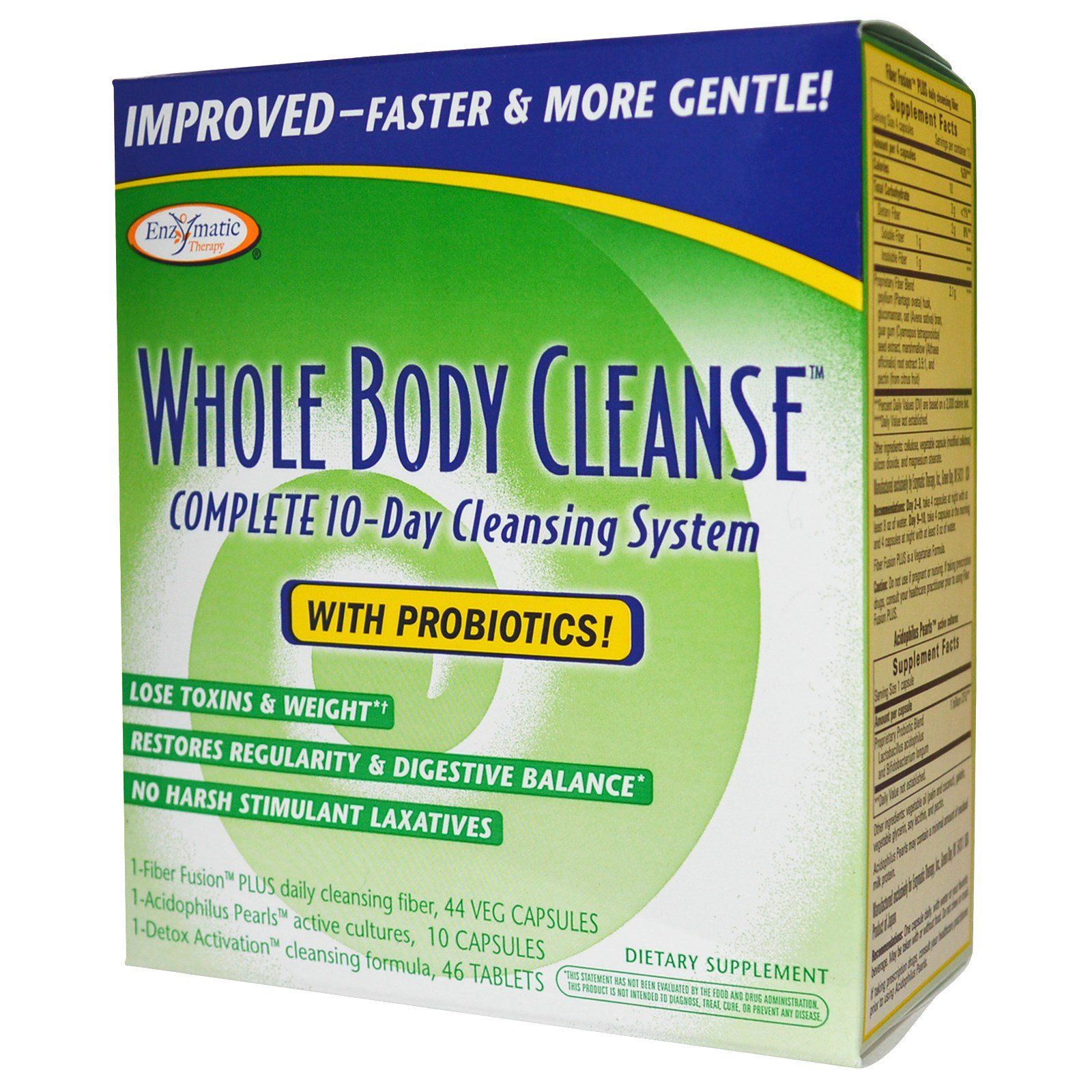 Comprar Enzymatic Therapy, Whole Body Cleanse, Sistema Completo de Purificação em 30 Dias, Programa de 3 Etapas