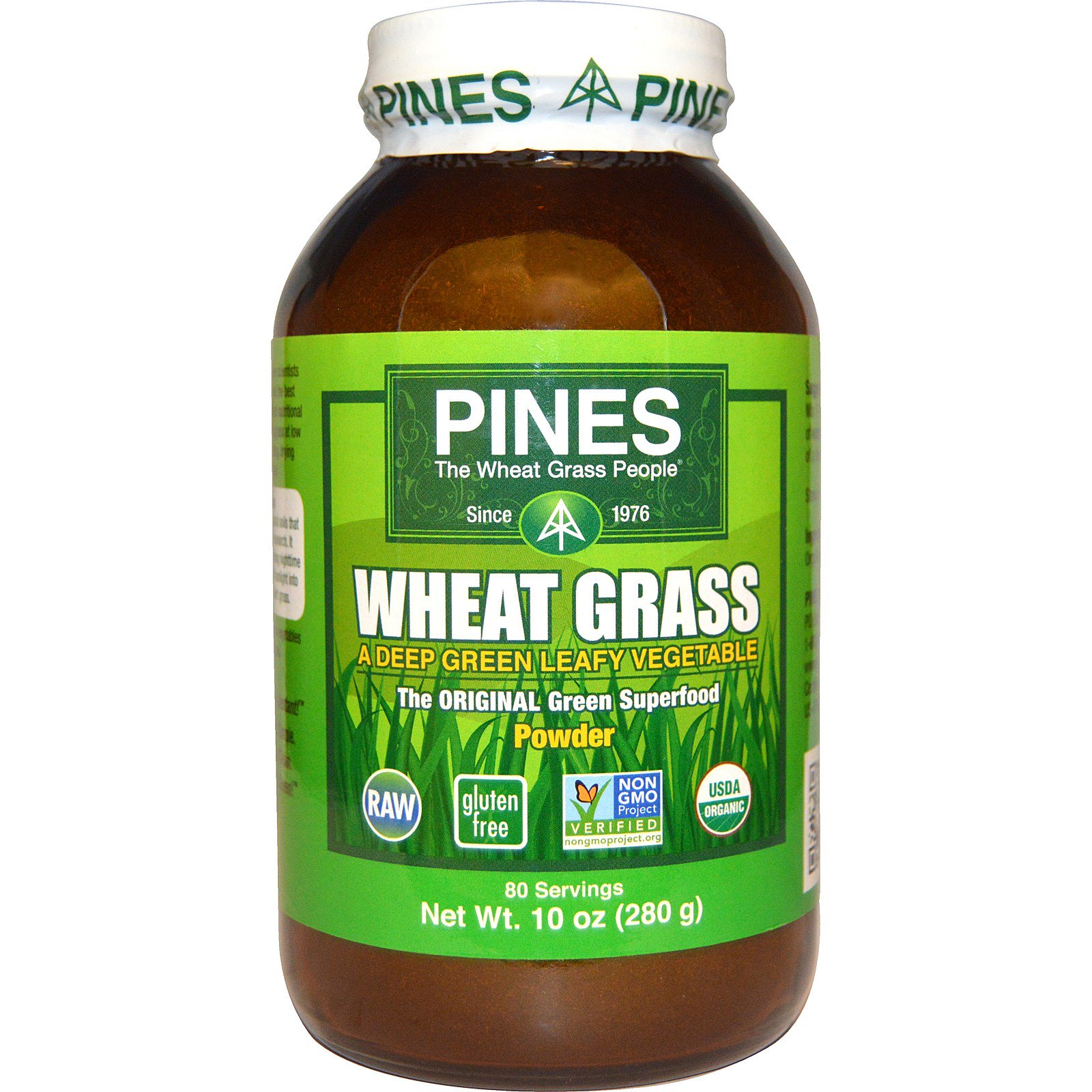 Comprar Pines International, Erva de Trigo em Pó, 10 oz (280 g)