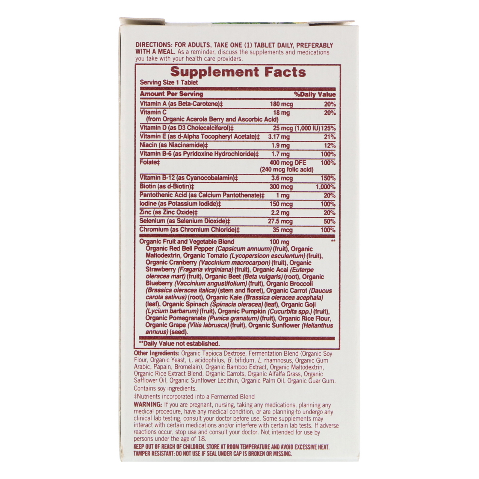Comprar Sundown Organics, Well Women's Multivitamin, Once Daily, 30 Tablets - Imagem 2