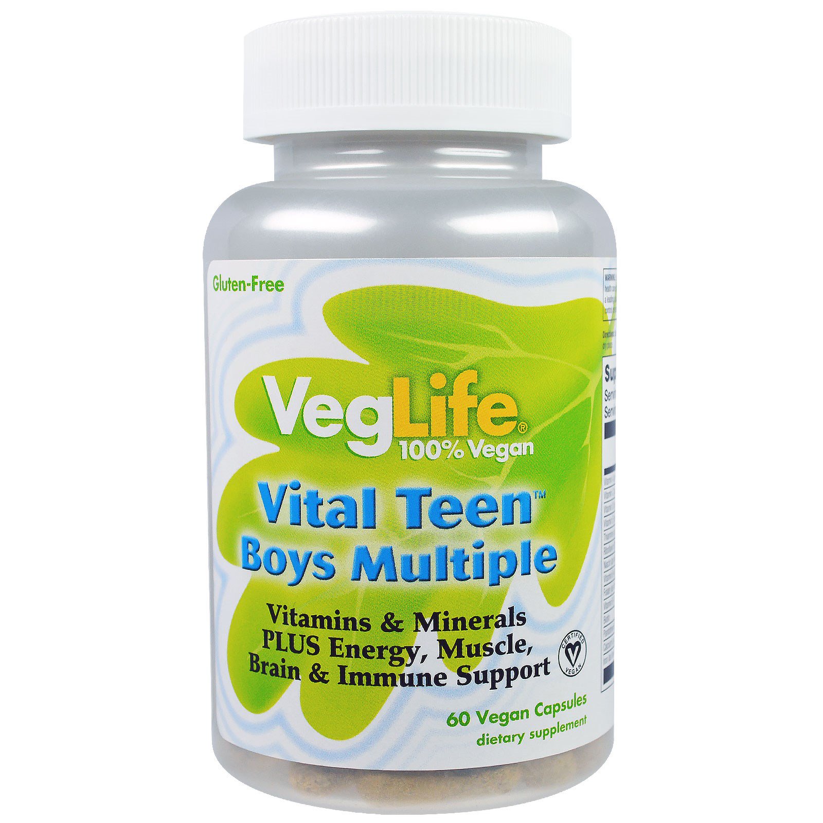 Comprar VegLife, Jovem Vital Suplemento Alimentar Para Meninos, 60 cápsulas vegetais