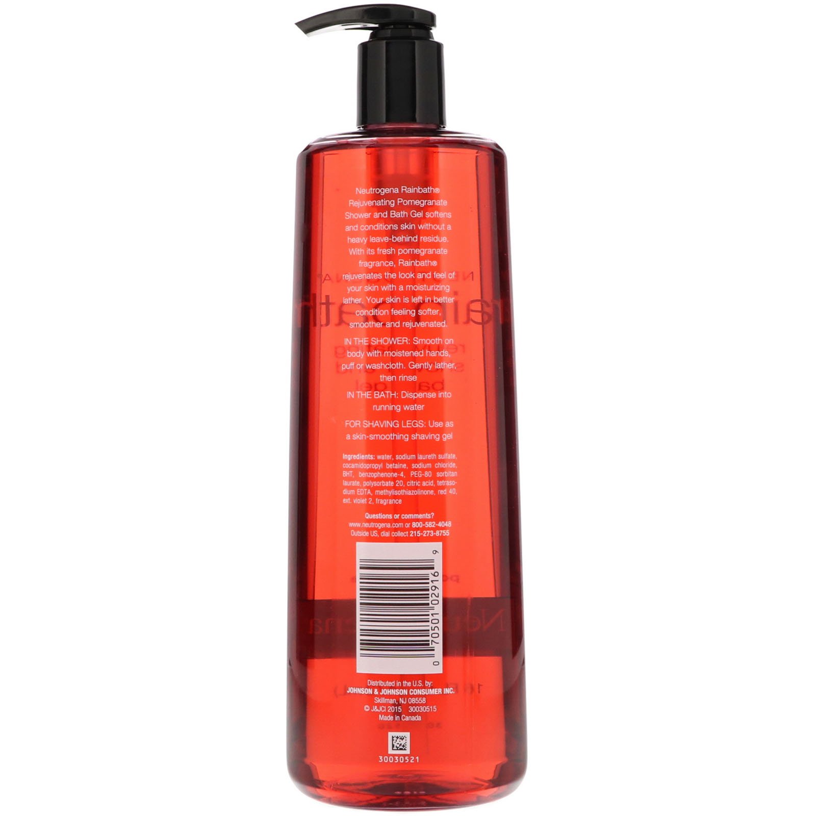 Comprar Neutrogena, Rainbath, Gel de Banho Rejuvenescedor, Romã, 473 ml (16 fl oz) - Imagem 2