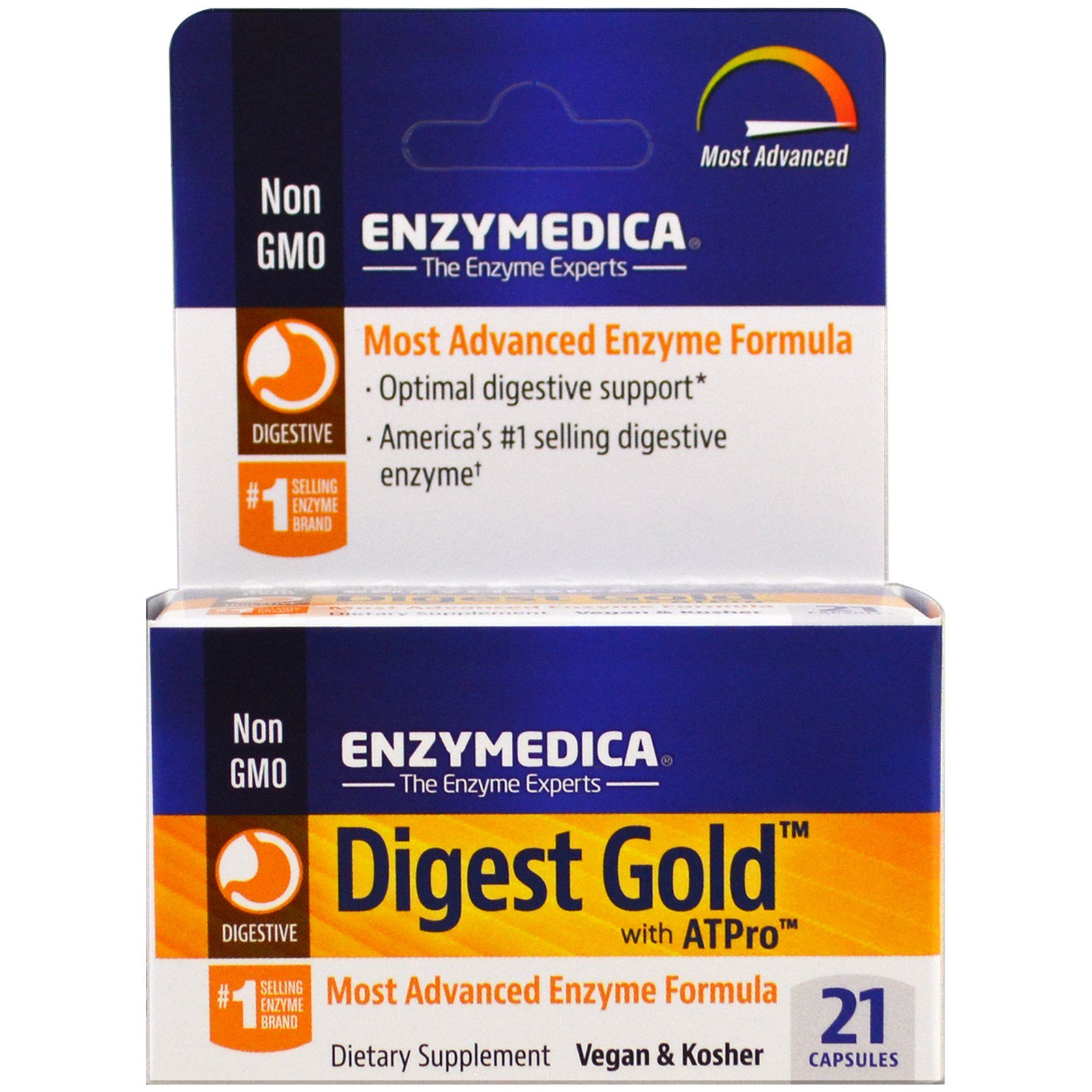 Comprar Enzymedica, Digest Gold com ATPro, 21 Cápsulas