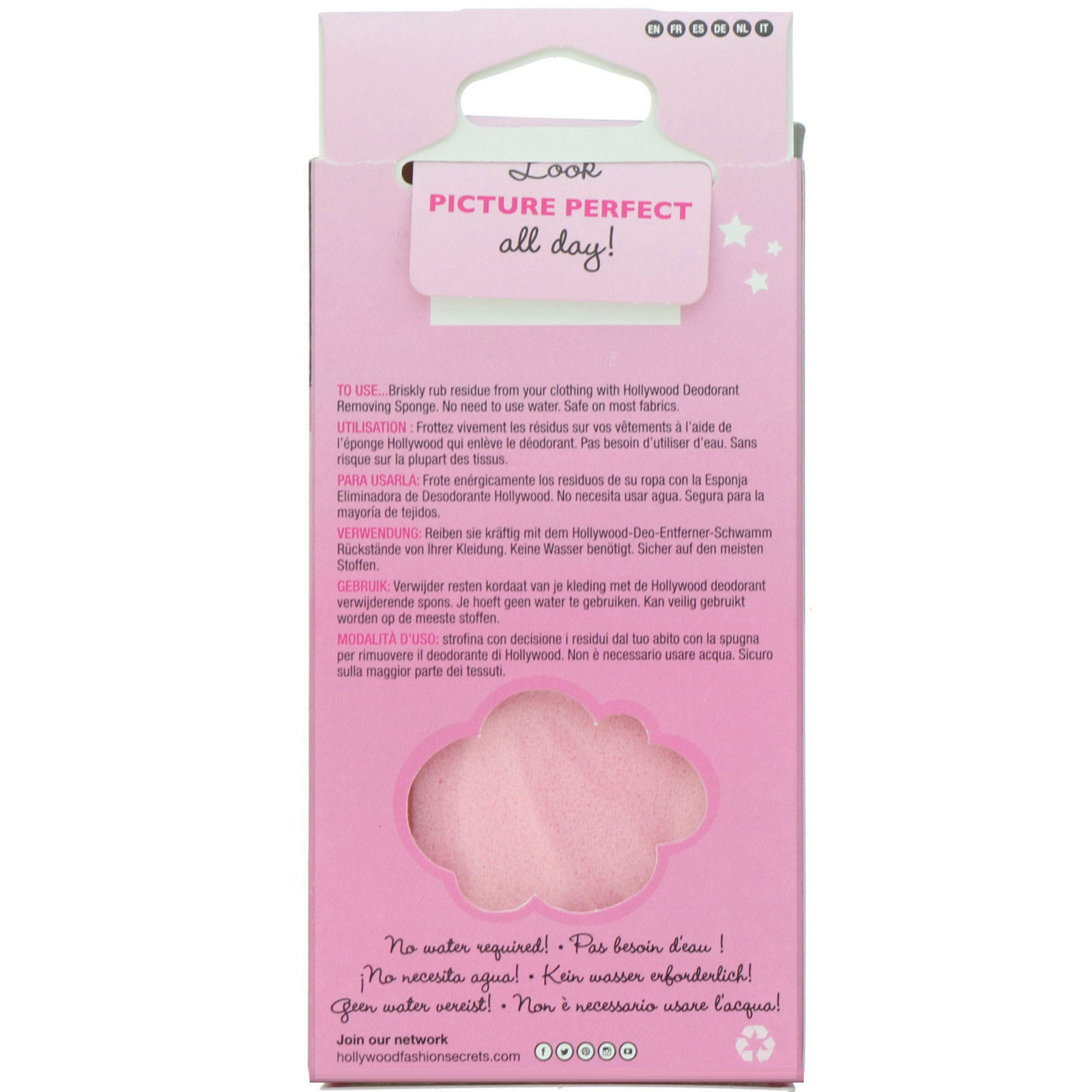 Comprar Hollywood Fashion Secrets, Esponja removedora desodorizante, 1 esponja - Imagem 2