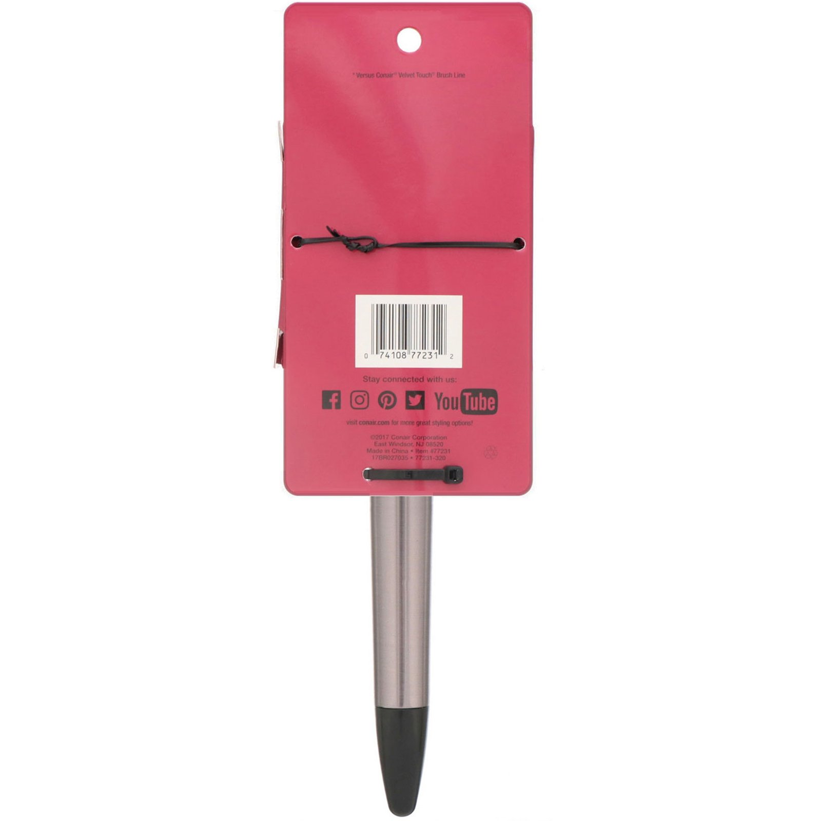 Comprar Conair, Thick to Smooth, cerdas extralongas, escova de cabelo de almofada, 1 escova - Imagem 3