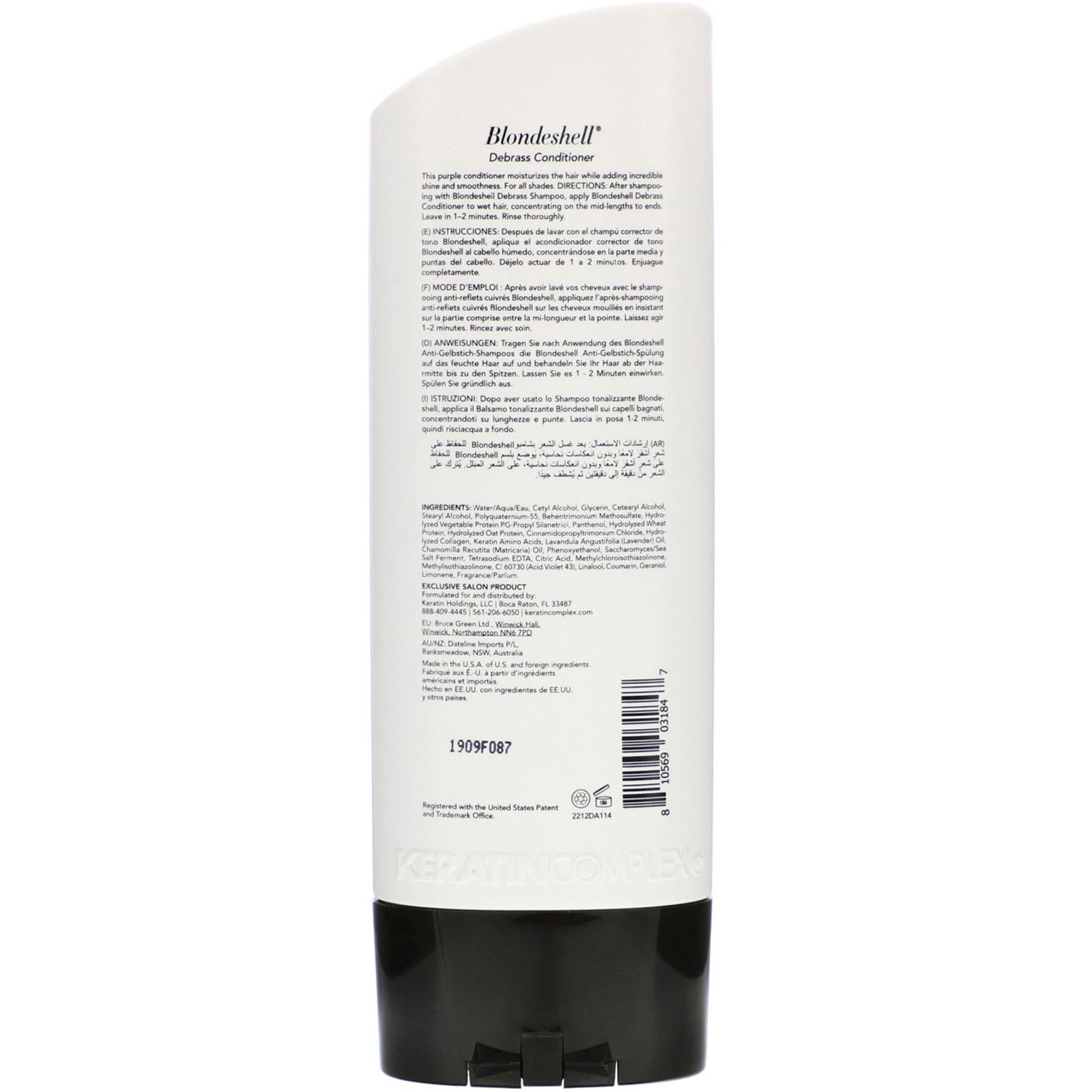 Comprar Keratin Complex, Condicionador Removedor de Tons Alaranjados Blondeshell, 400 ml (13,5 fl oz) - Imagem 2