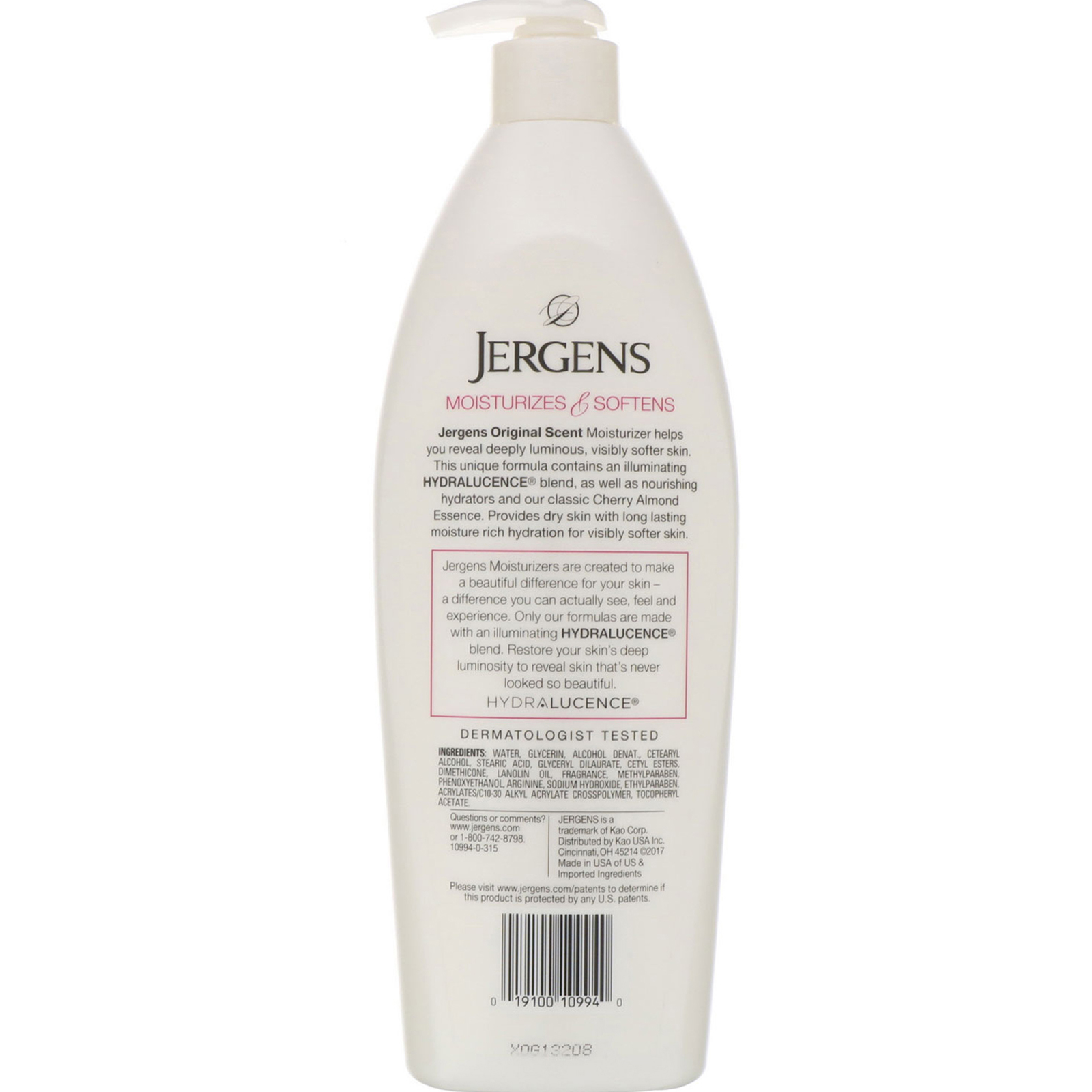Comprar Jergens, Aroma original, Hidratante para pele seca, 21 fl oz (621 ml) - Imagem 2