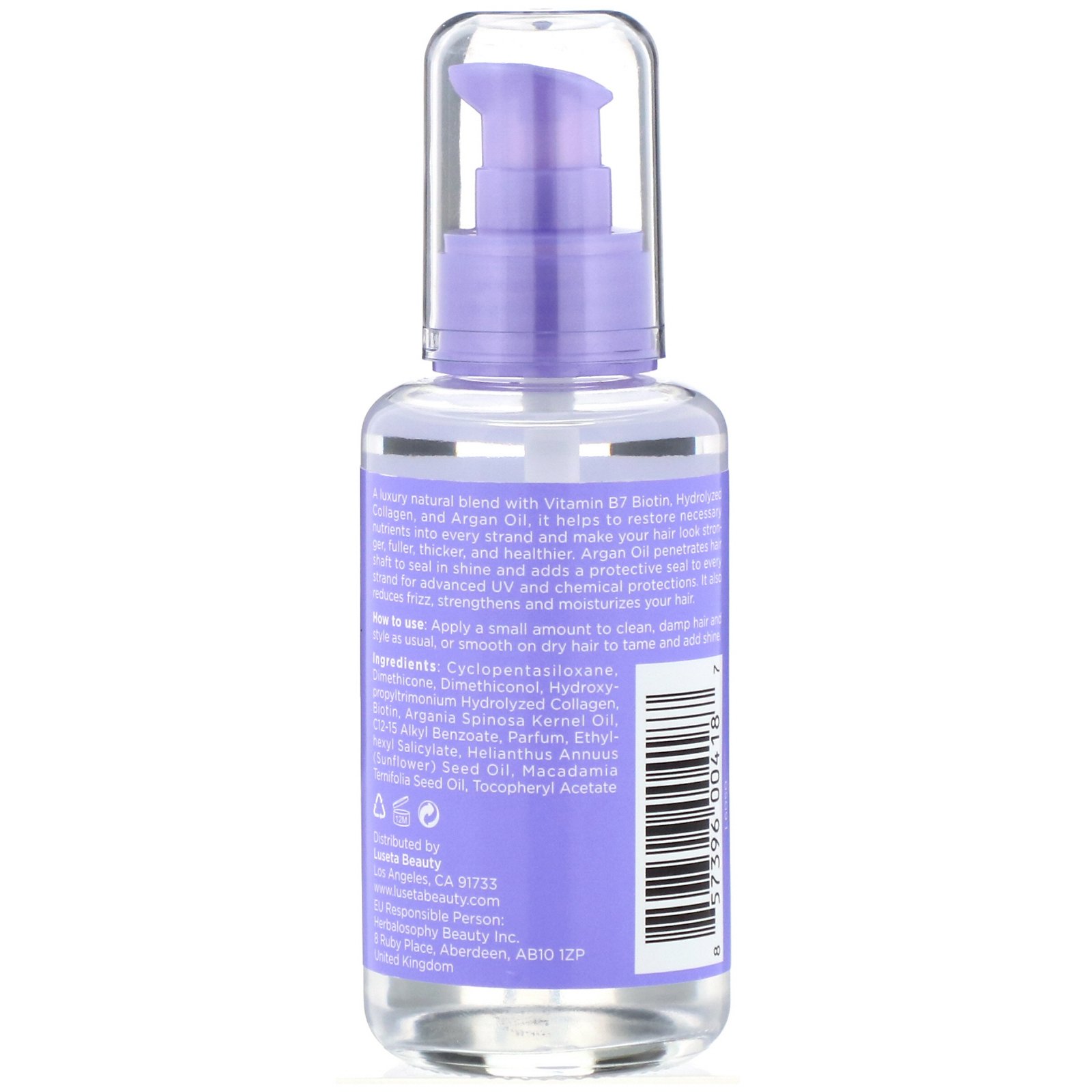 Comprar Luseta Beauty, Biotin & Collagen, Strengthening Oil Treatment, 3.38 fl oz (100 ml) - Imagem 2
