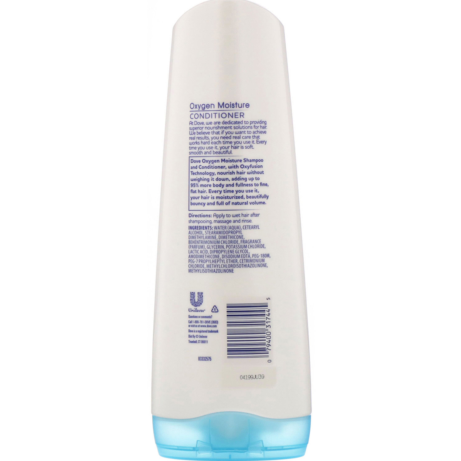 Comprar Dove, Nutritive Solutions, Oxygen Moisture Conditioner, For Fine, Flat Hair, 12 fl oz (355 ml) - Imagem 2